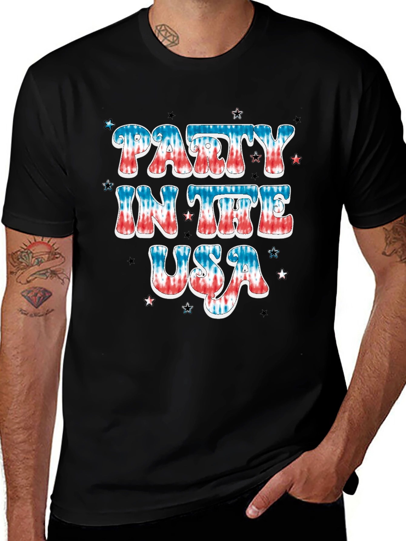 Party In The USA Patriotic Graphic T-Shirt