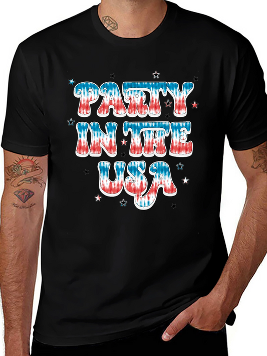 Party In The USA Patriotic Graphic T-Shirt