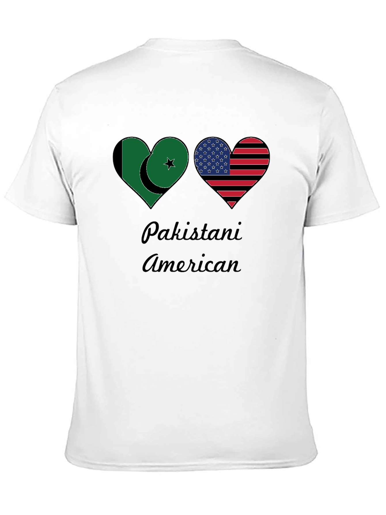 Pakistani American Flag Heart T-Shirt