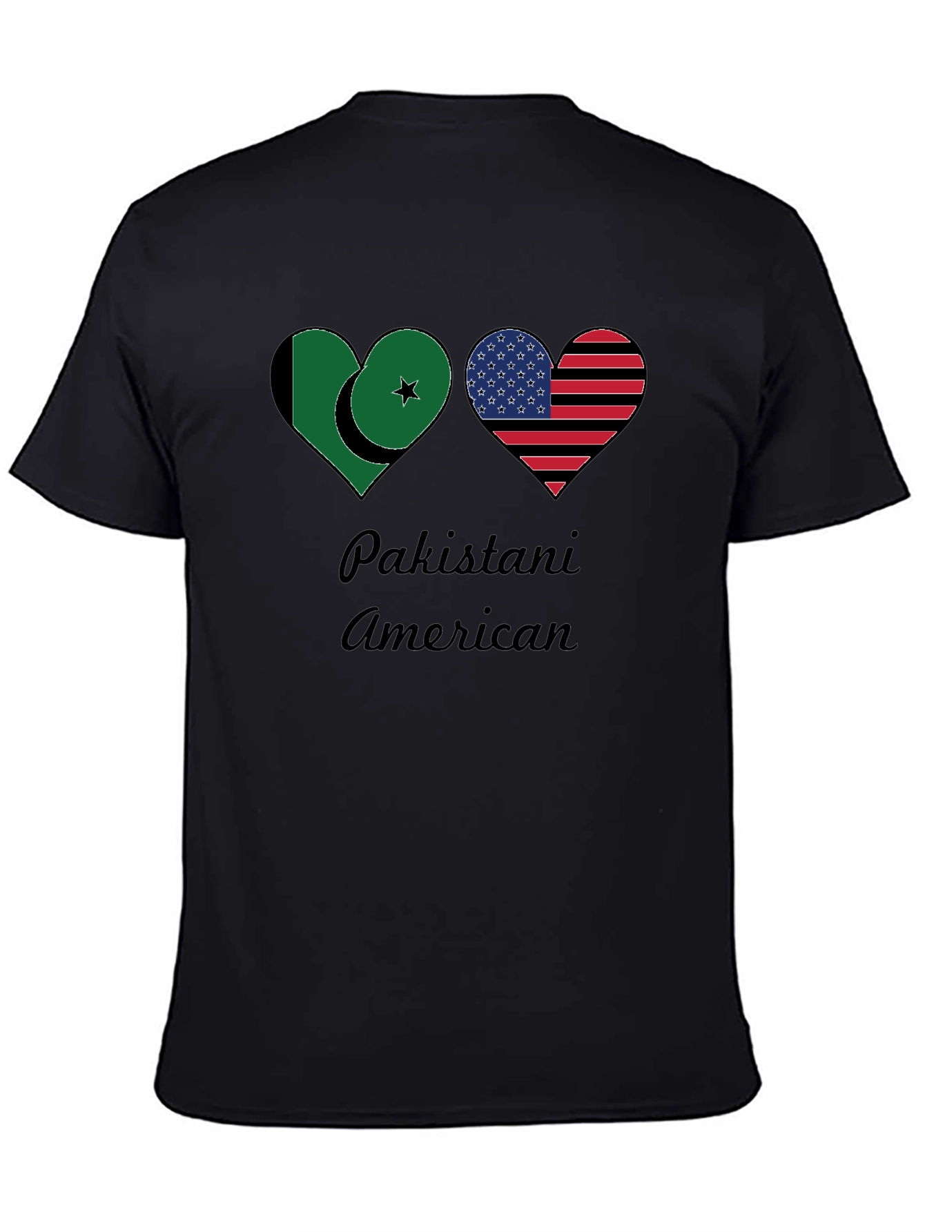 Pakistani American Flag Heart T-Shirt