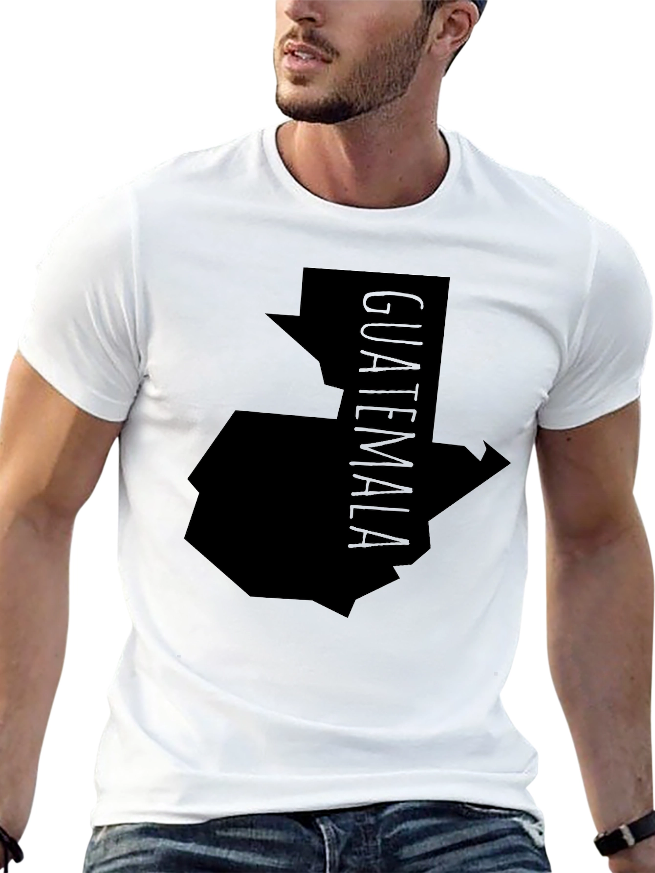 Guatemala Map Graphic Tee - Black Unisex Shirt
