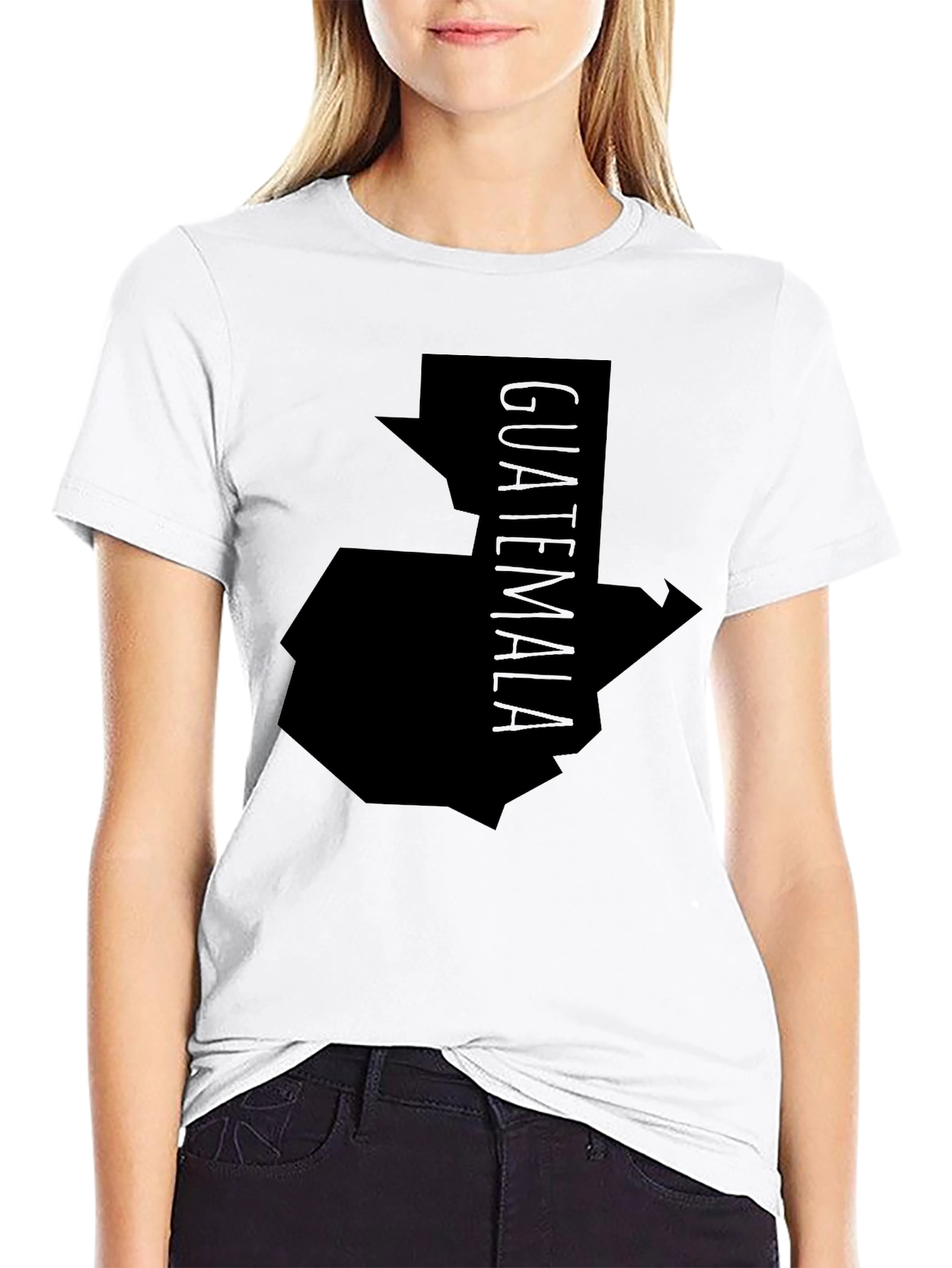 Guatemala Map Graphic Tee - Black Unisex Shirt
