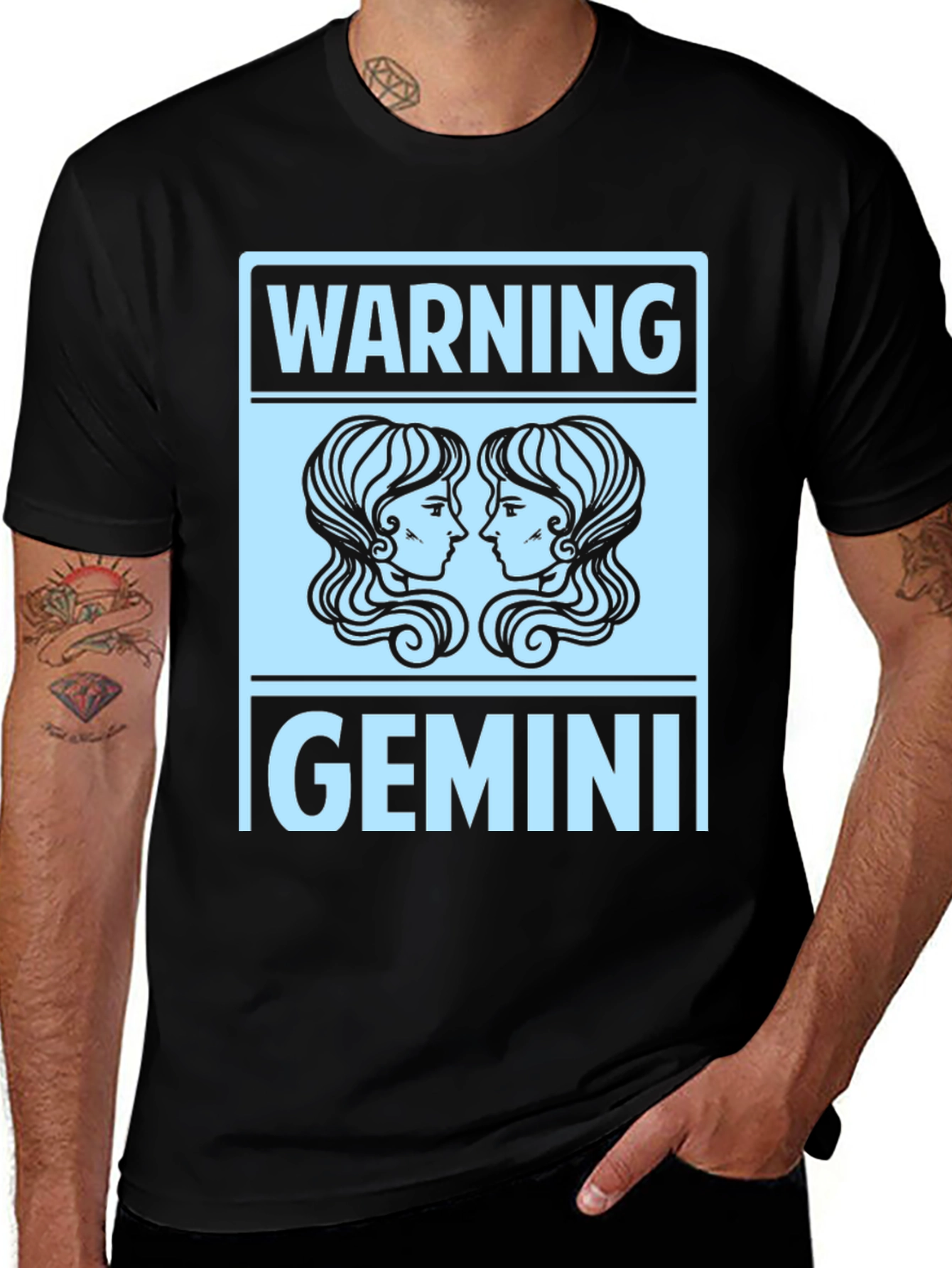 Gemini Zodiac Sign Warning T-Shirt