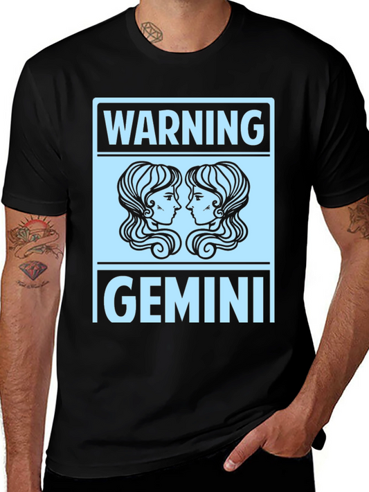 Gemini Zodiac Sign Warning T-Shirt