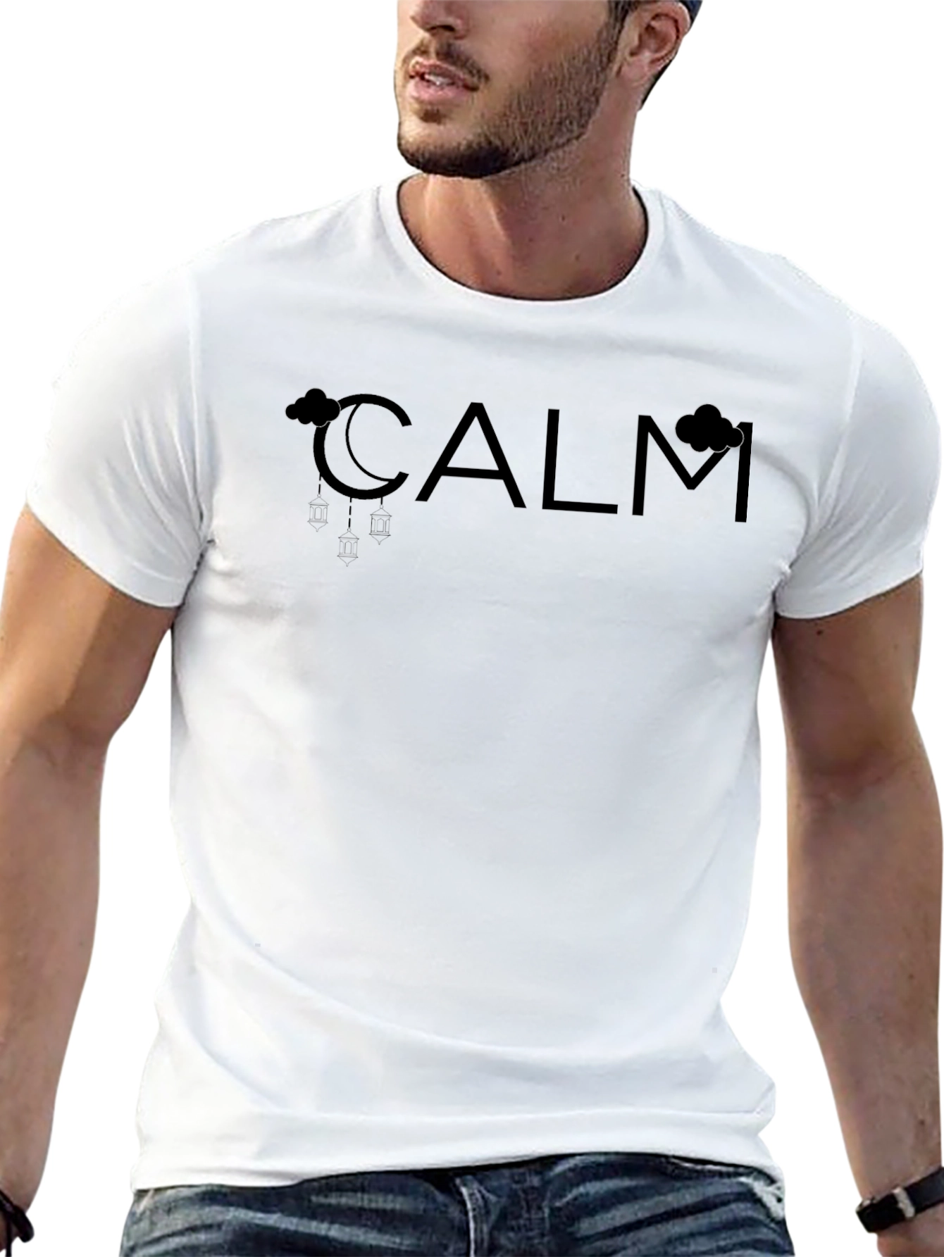 Calm Mood Black Graphic T-Shirt