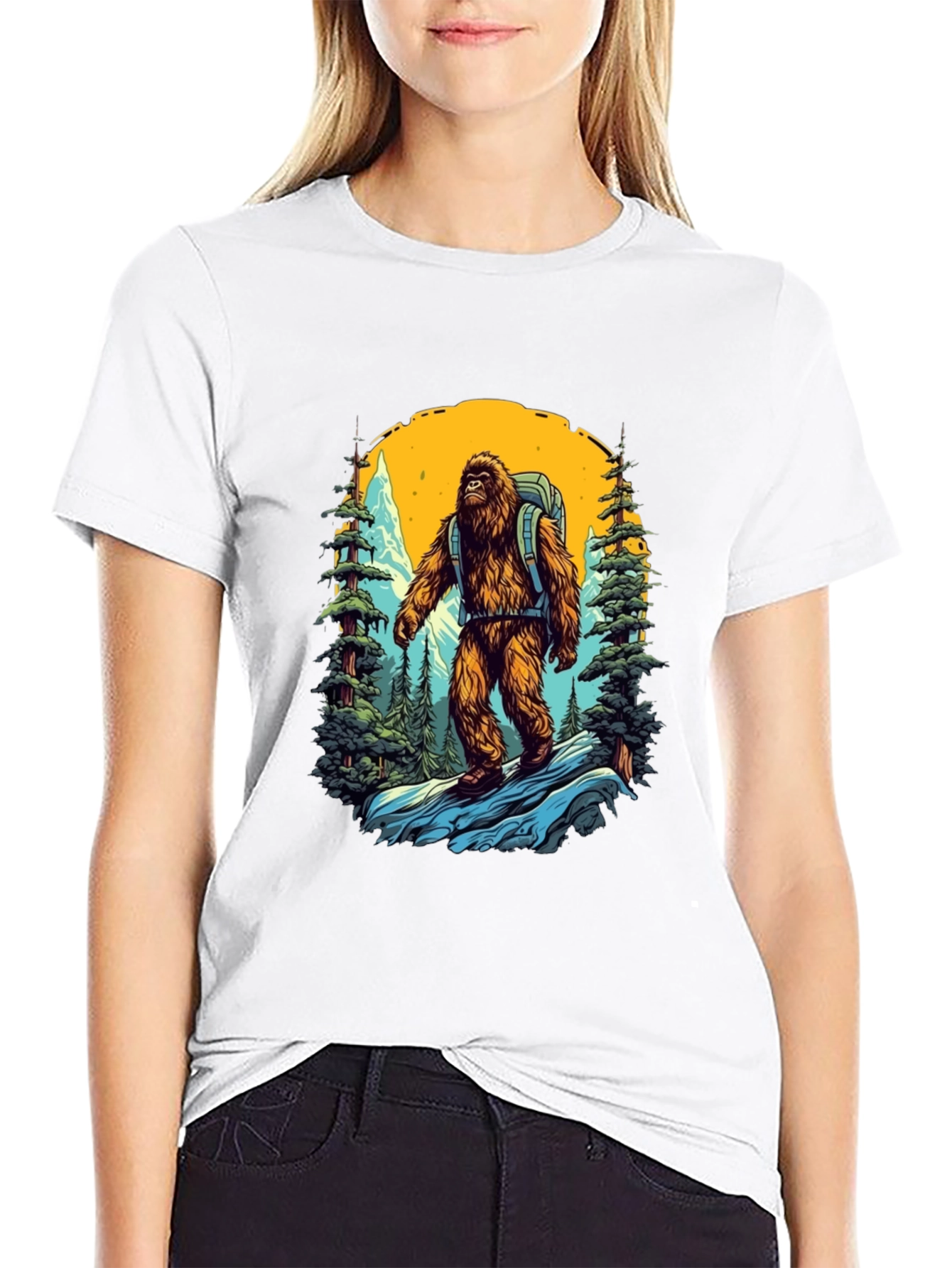 Bigfoot Hiker Graphic Tee - Adventure Awaits