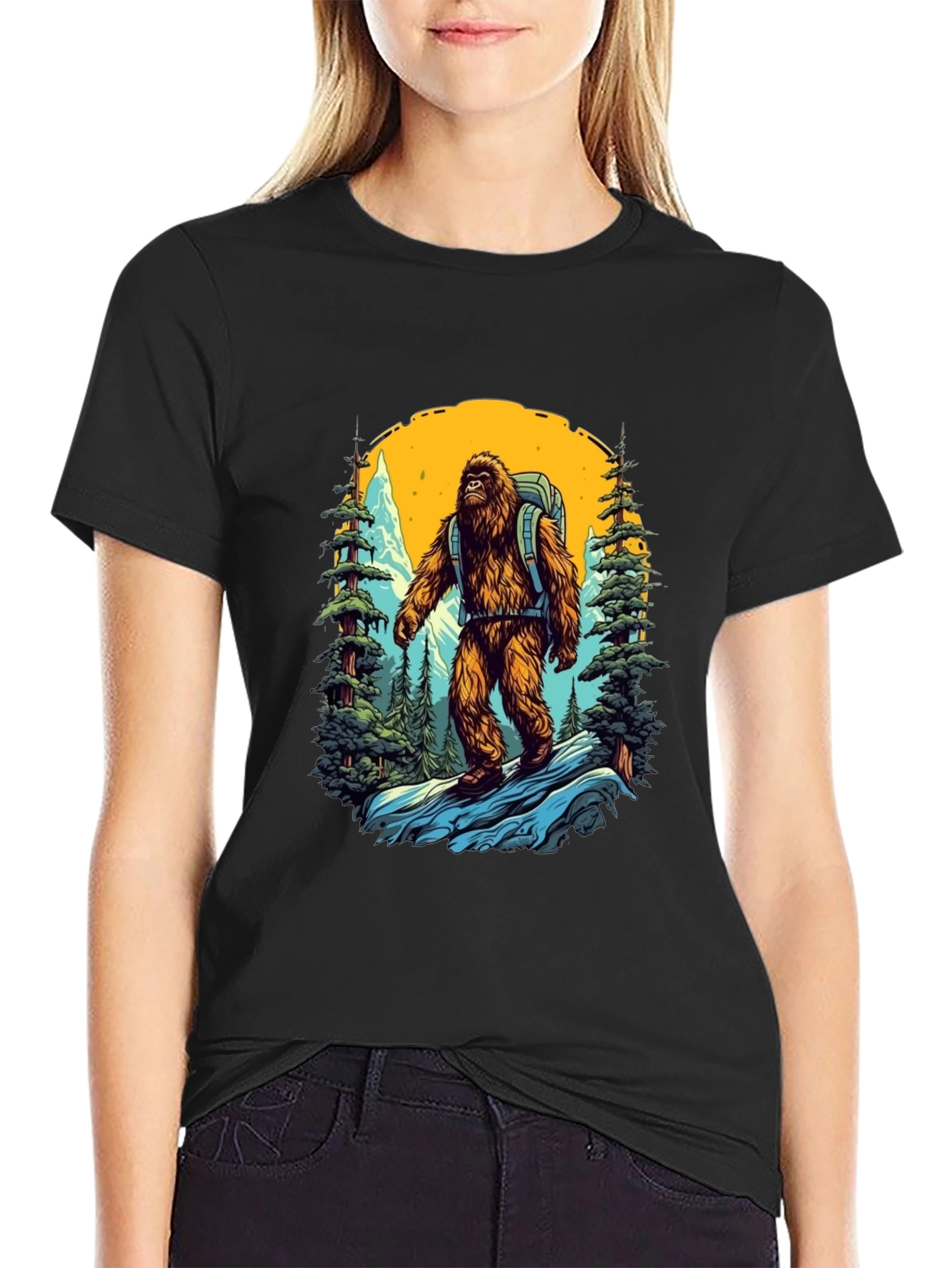 Bigfoot Hiker Graphic Tee - Adventure Awaits