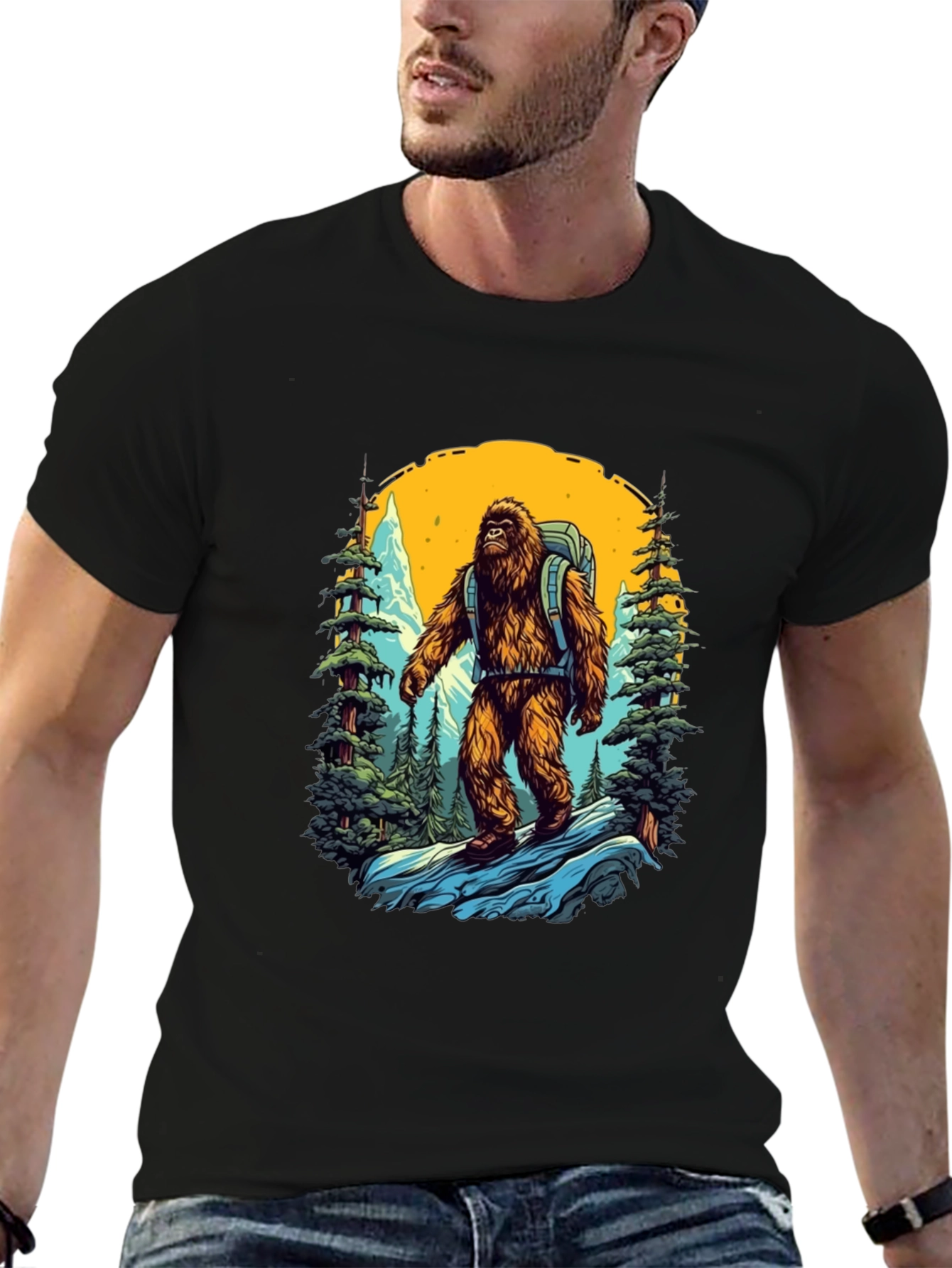 Bigfoot Hiker Graphic Tee - Adventure Awaits