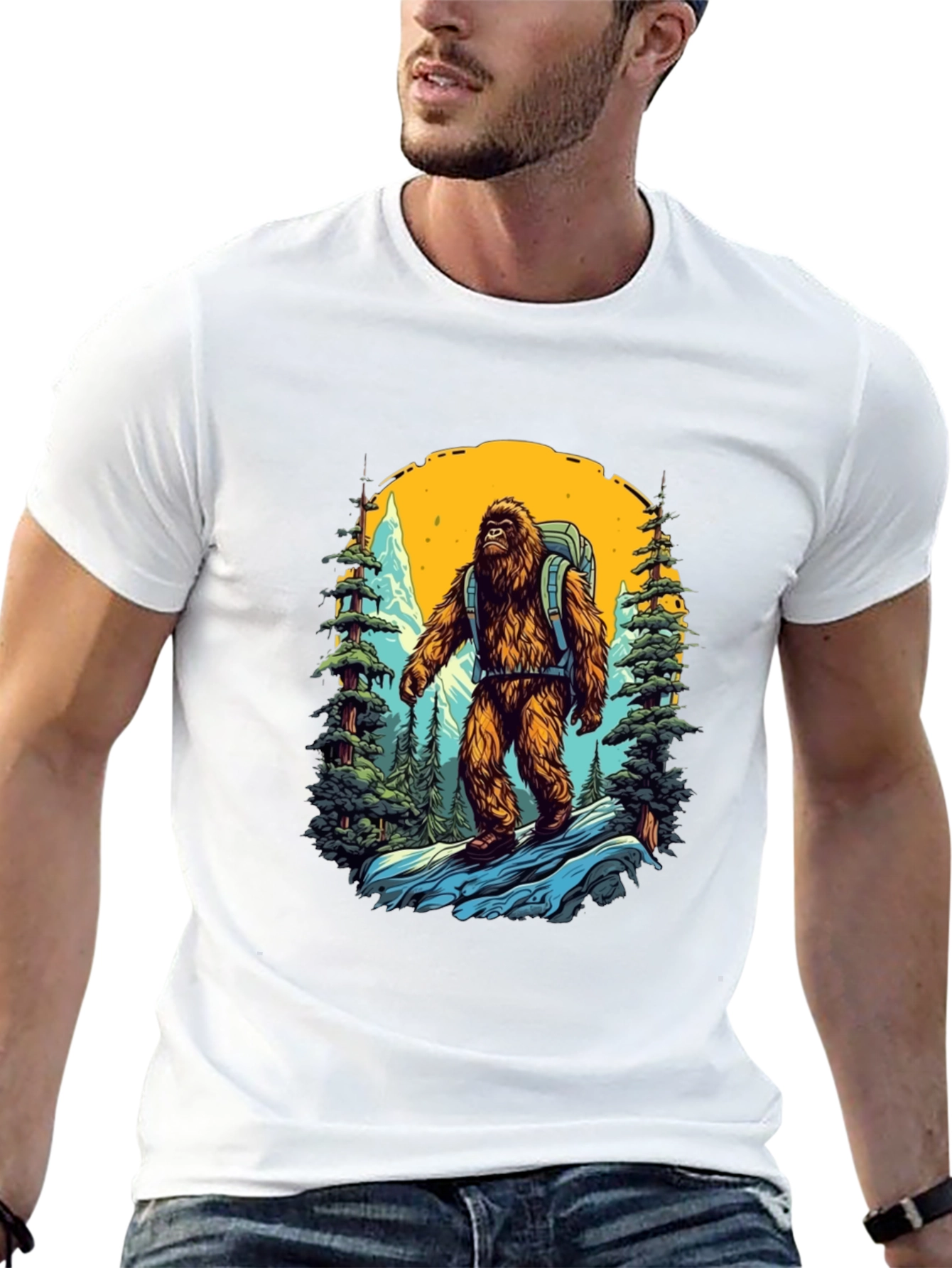 Bigfoot Hiker Graphic Tee - Adventure Awaits