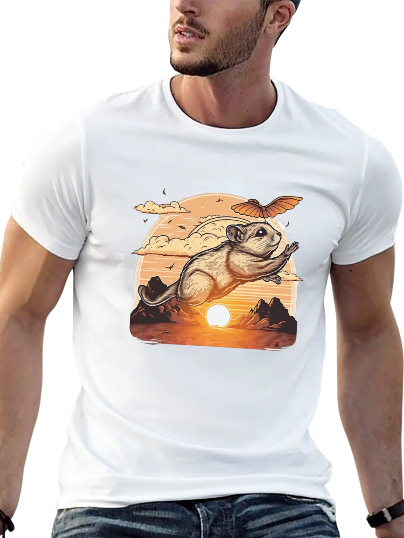 Flying Squirrel Sunset T-Shirt