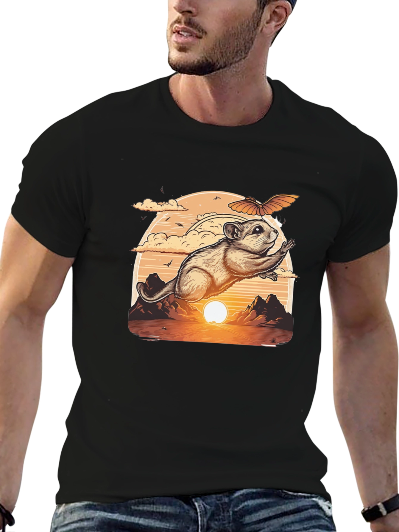 Flying Squirrel Sunset T-Shirt