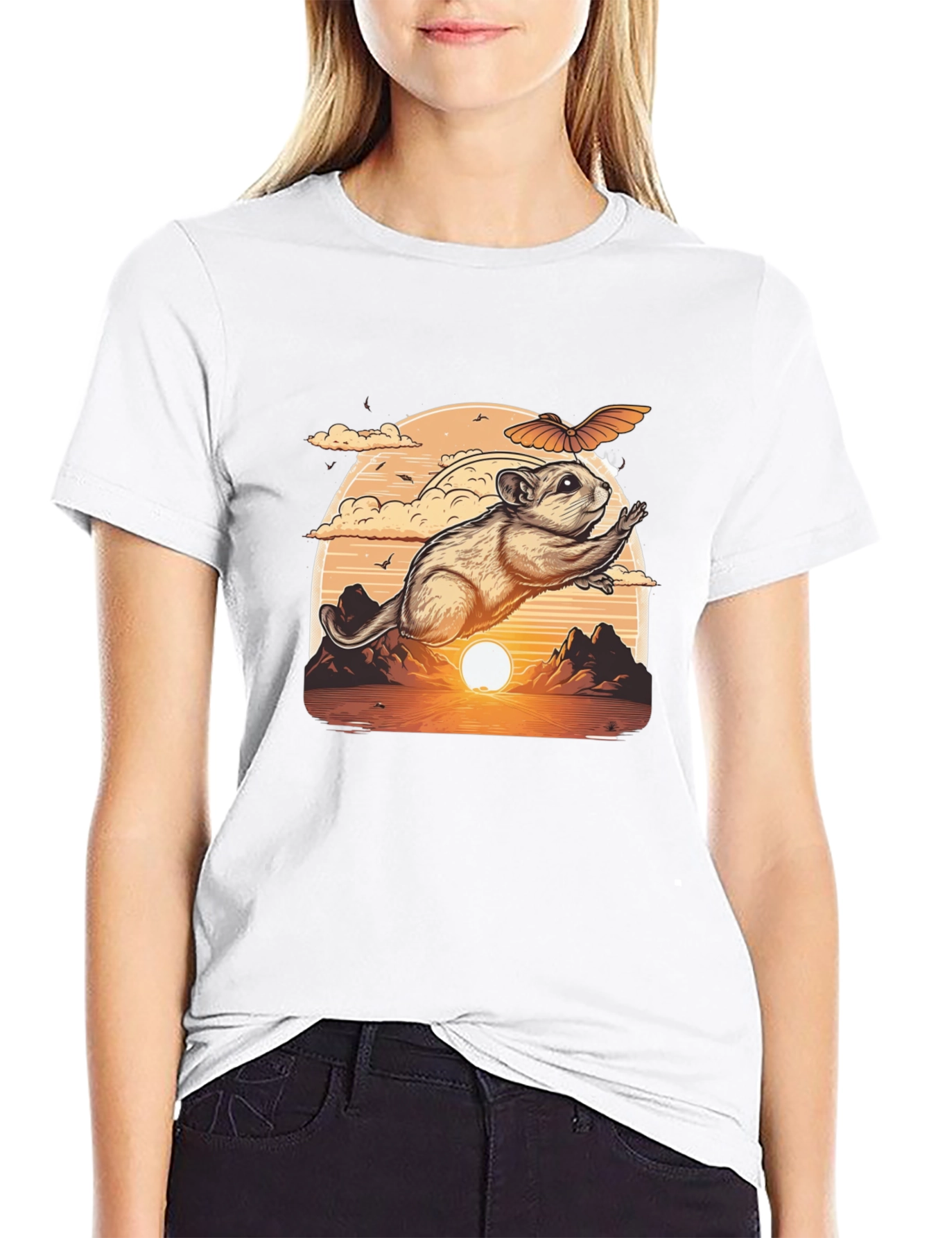 Flying Squirrel Sunset T-Shirt