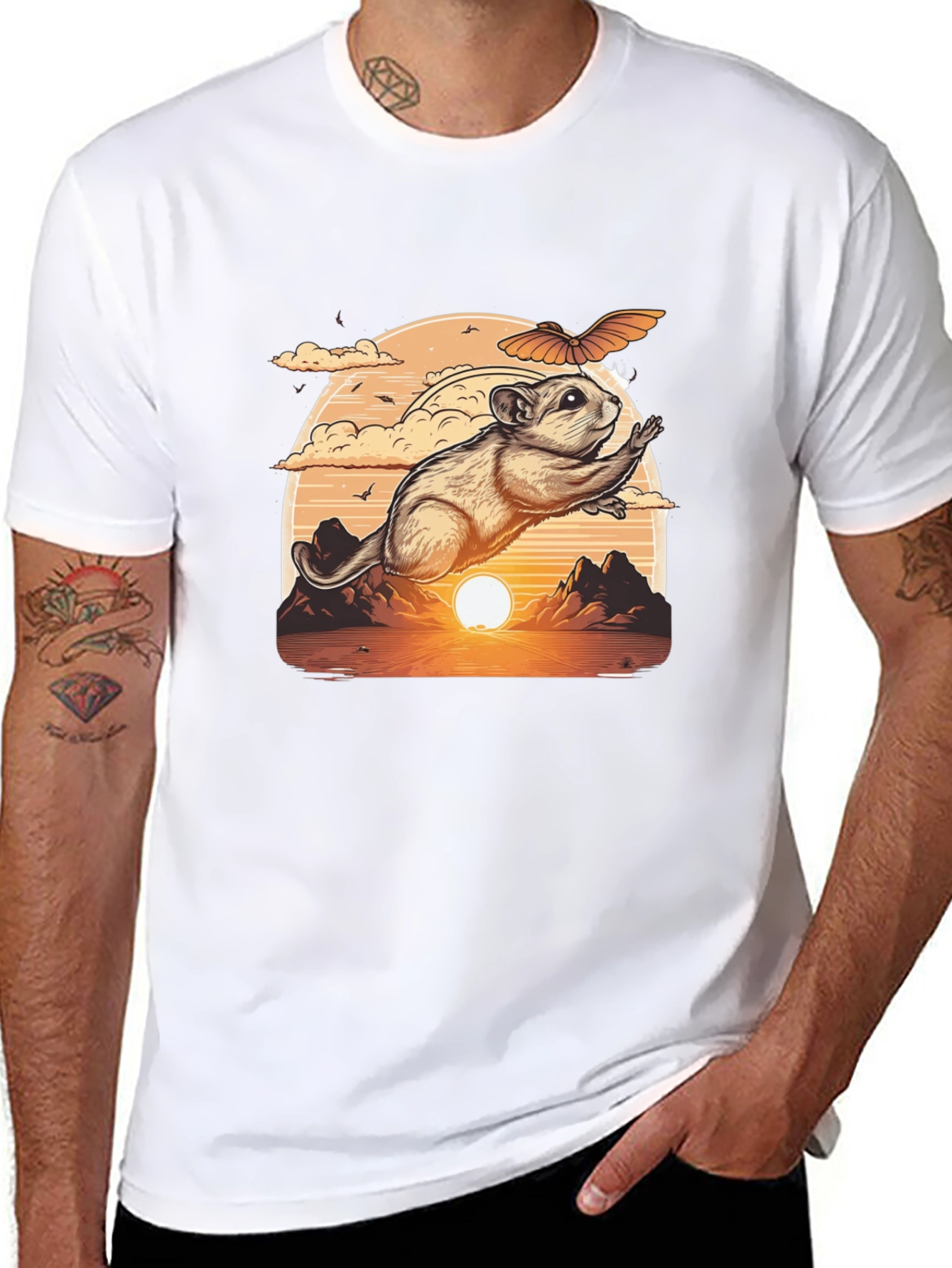 Flying Squirrel Sunset T-Shirt
