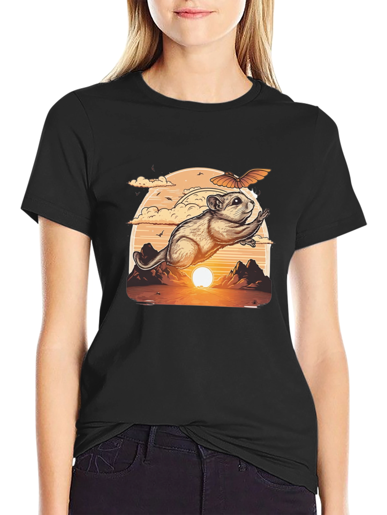 Flying Squirrel Sunset T-Shirt