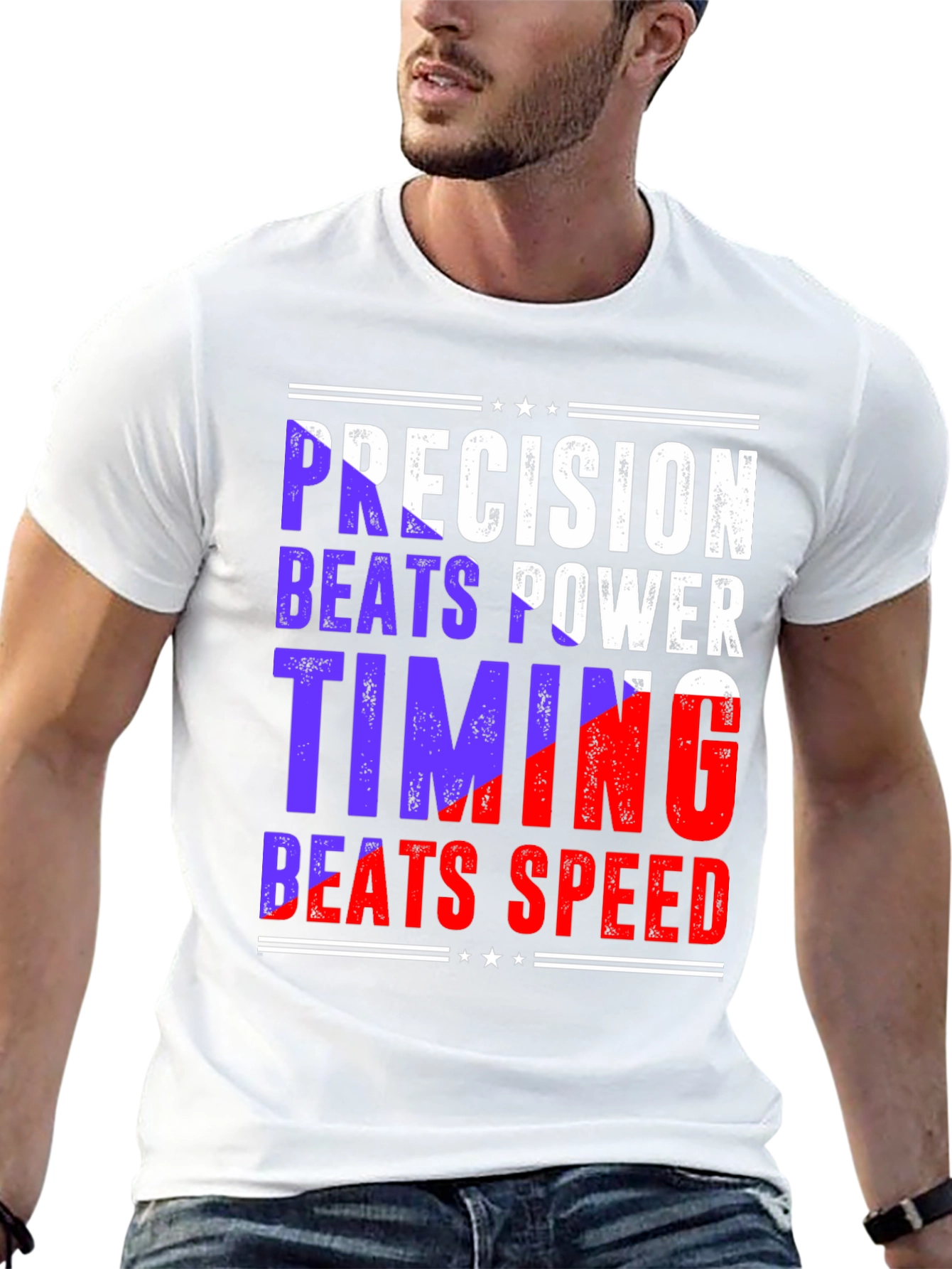Precision Beats Power Timing Beats Speed Tee