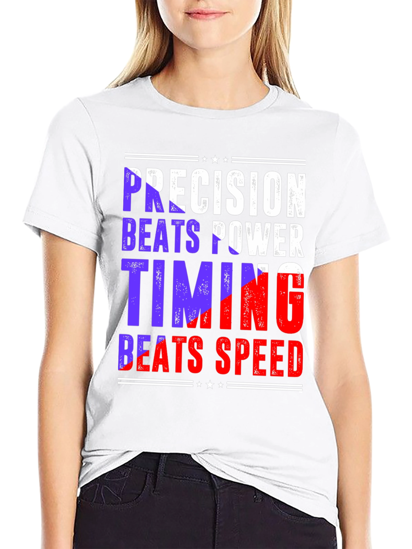 Precision Beats Power Timing Beats Speed Tee