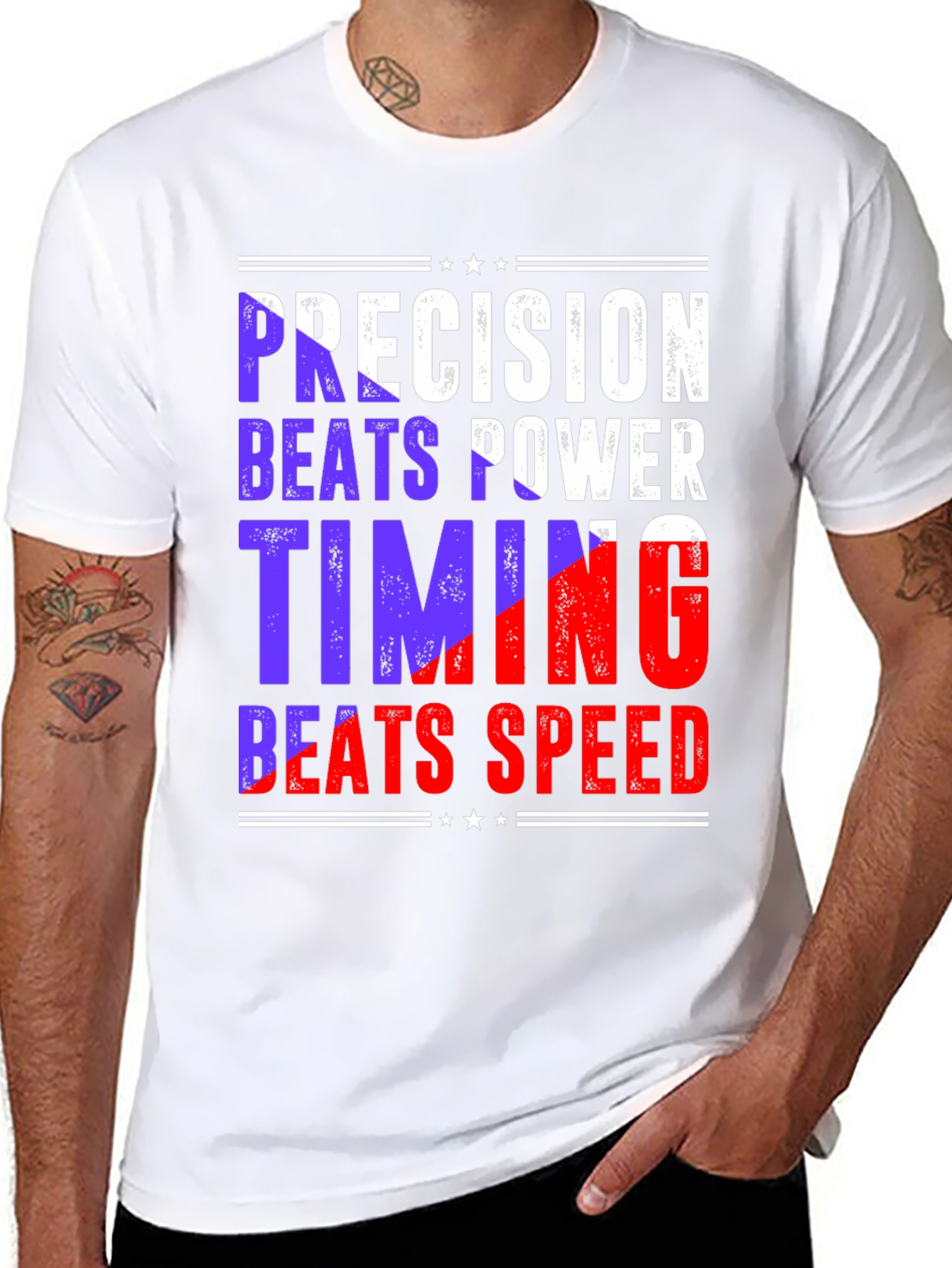 Precision Beats Power Timing Beats Speed Tee