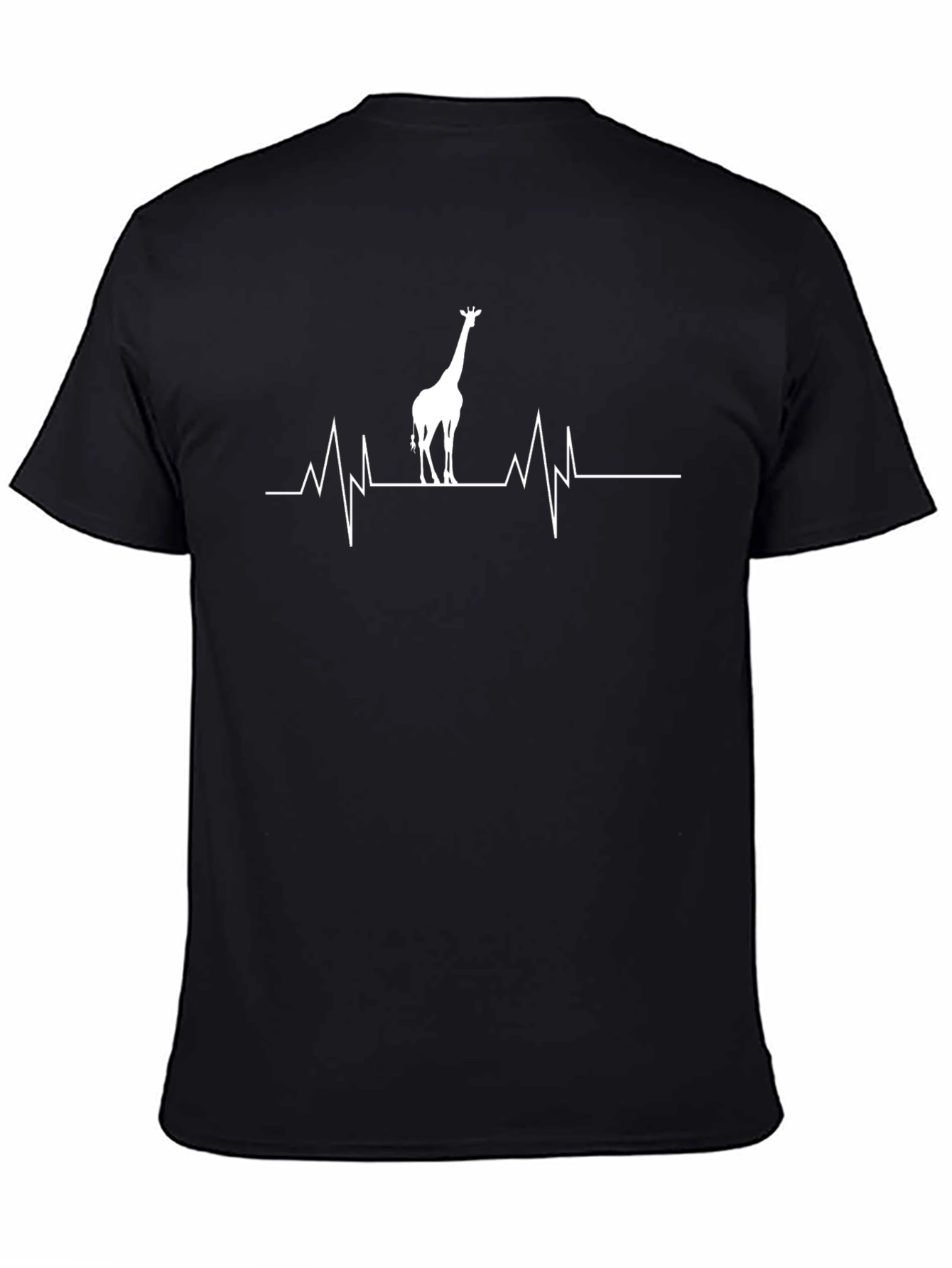 Giraffe Heartbeat Graphic Tee - Stylish & Unique