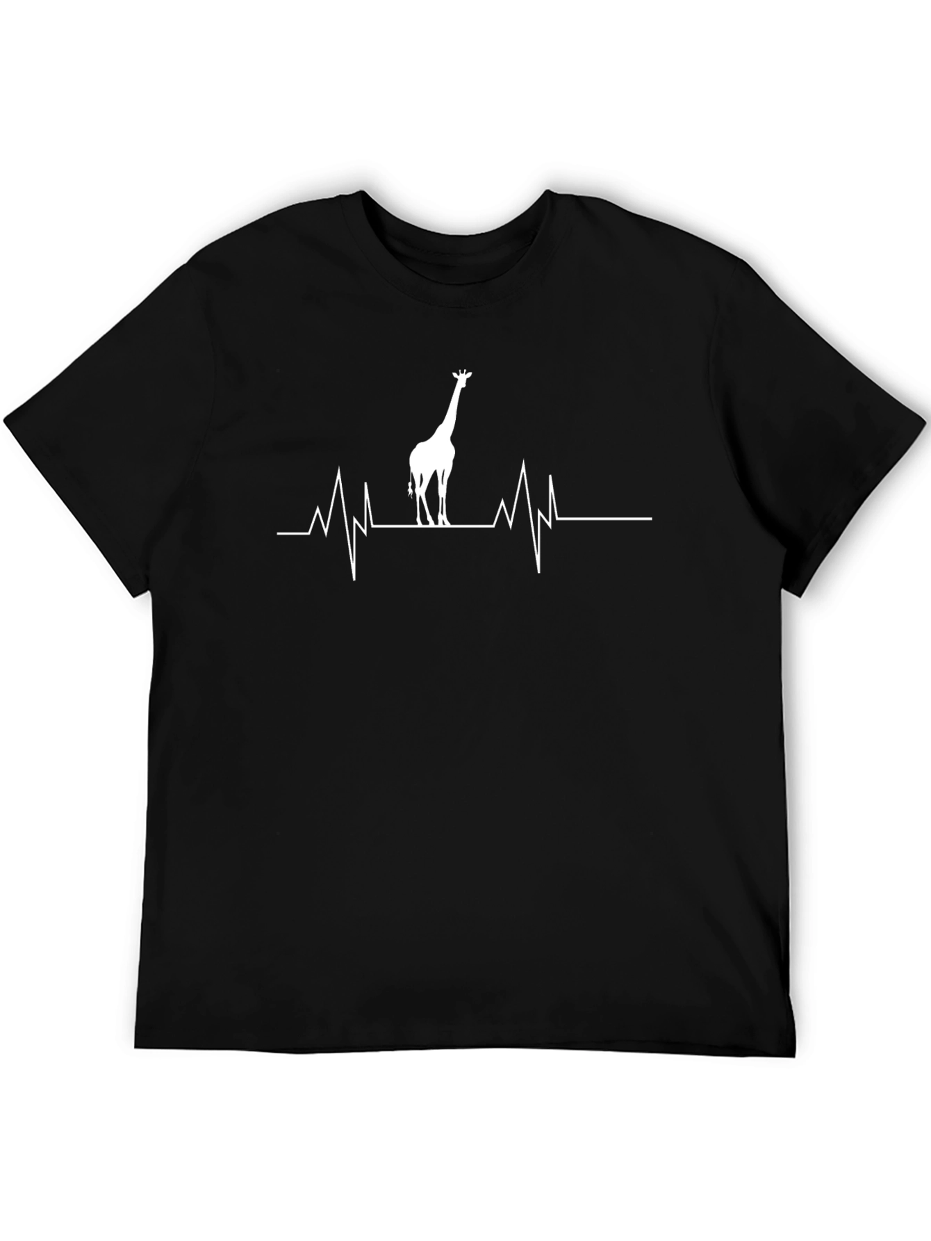 Giraffe Heartbeat Graphic Tee - Stylish & Unique