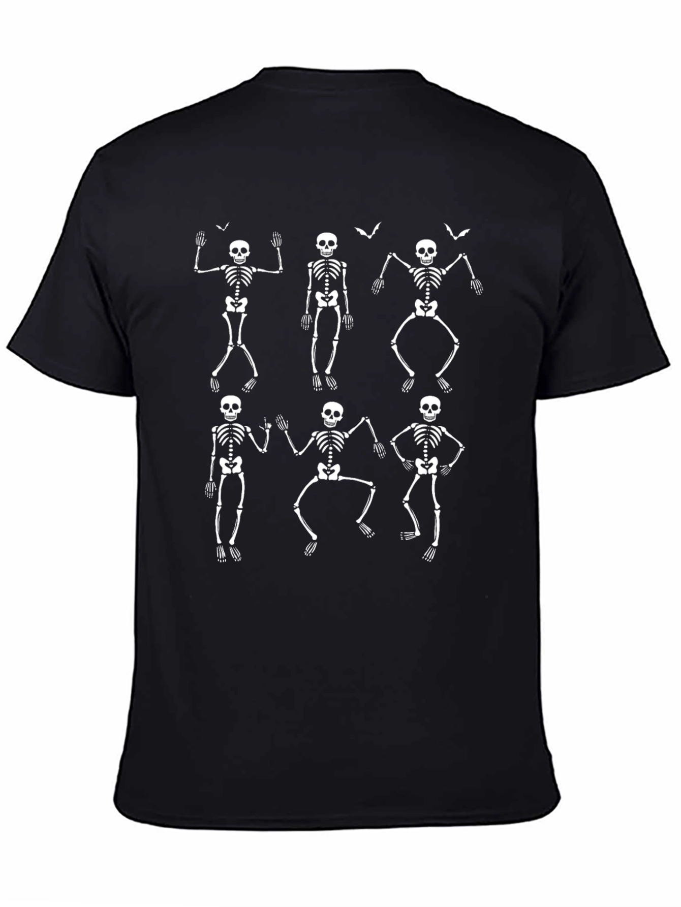 Dancing Skeleton Graphic Tee - Black T-Shirt