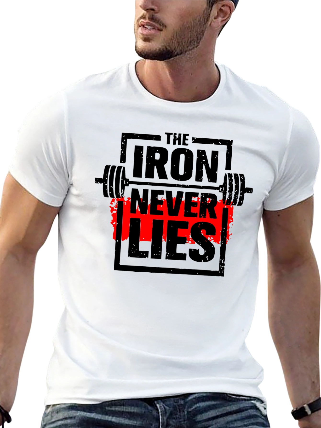 Iron Never Lies Gym T-Shirt | Black Graphic Tee