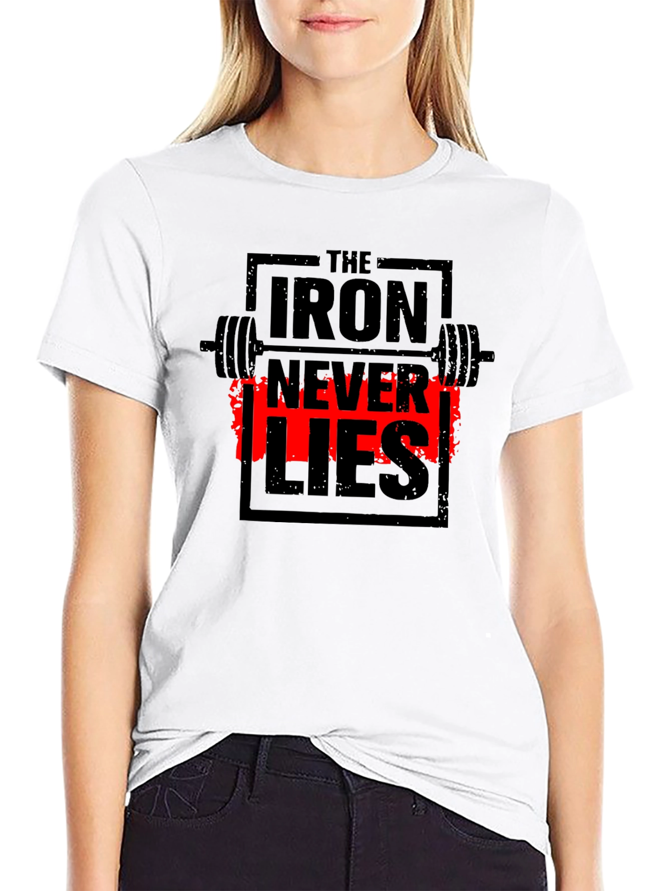 Iron Never Lies Gym T-Shirt | Black Graphic Tee
