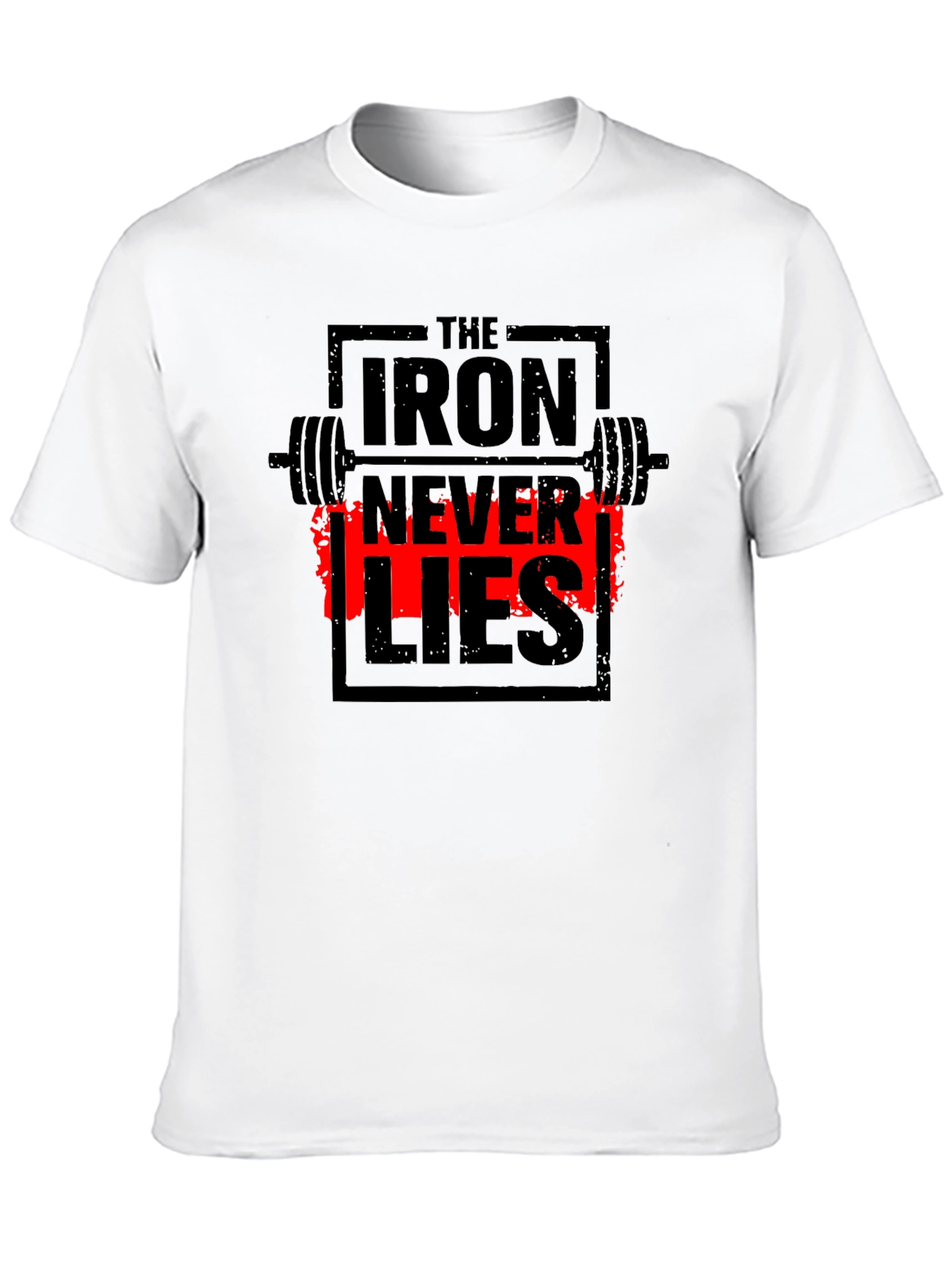 Iron Never Lies Gym T-Shirt | Black Graphic Tee