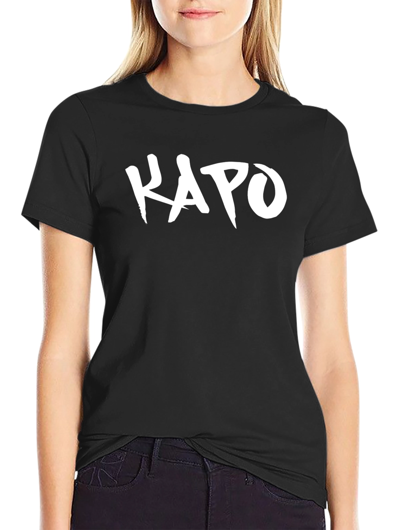 KAPO Graphic Tee - Stylish Black Cotton T-Shirt