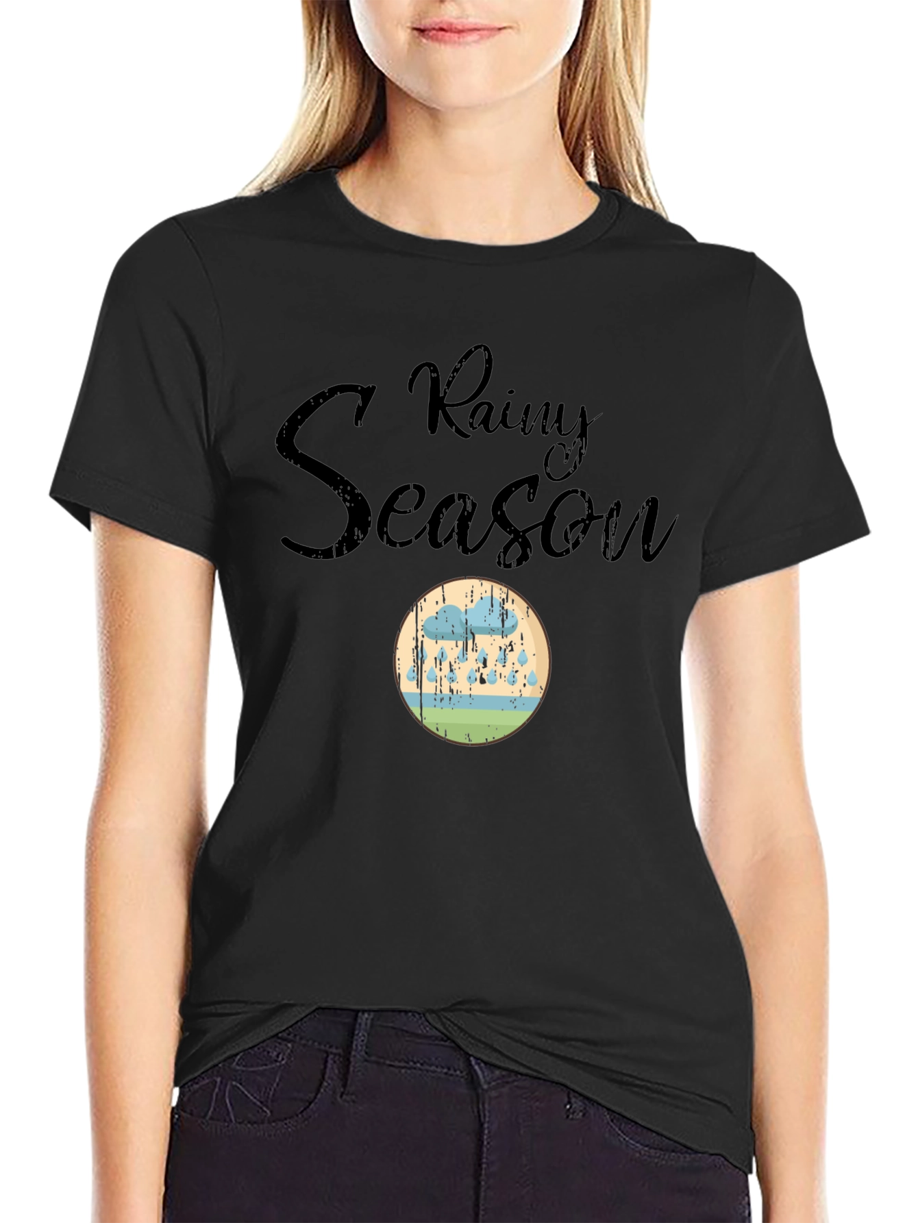 Rainy Season Graphic T-Shirt - Comfort and Style