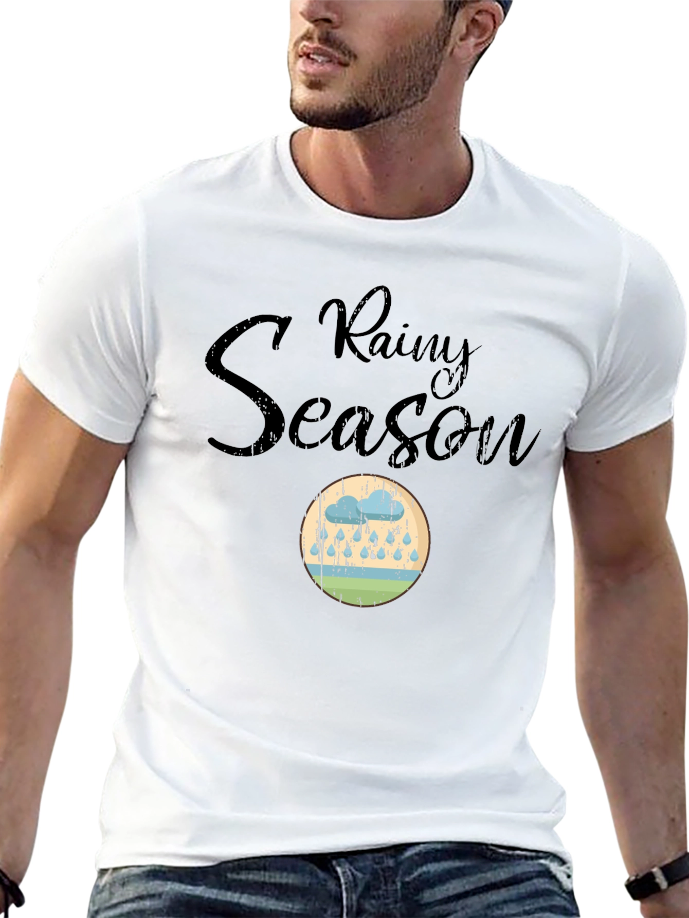 Rainy Season Graphic T-Shirt - Comfort and Style