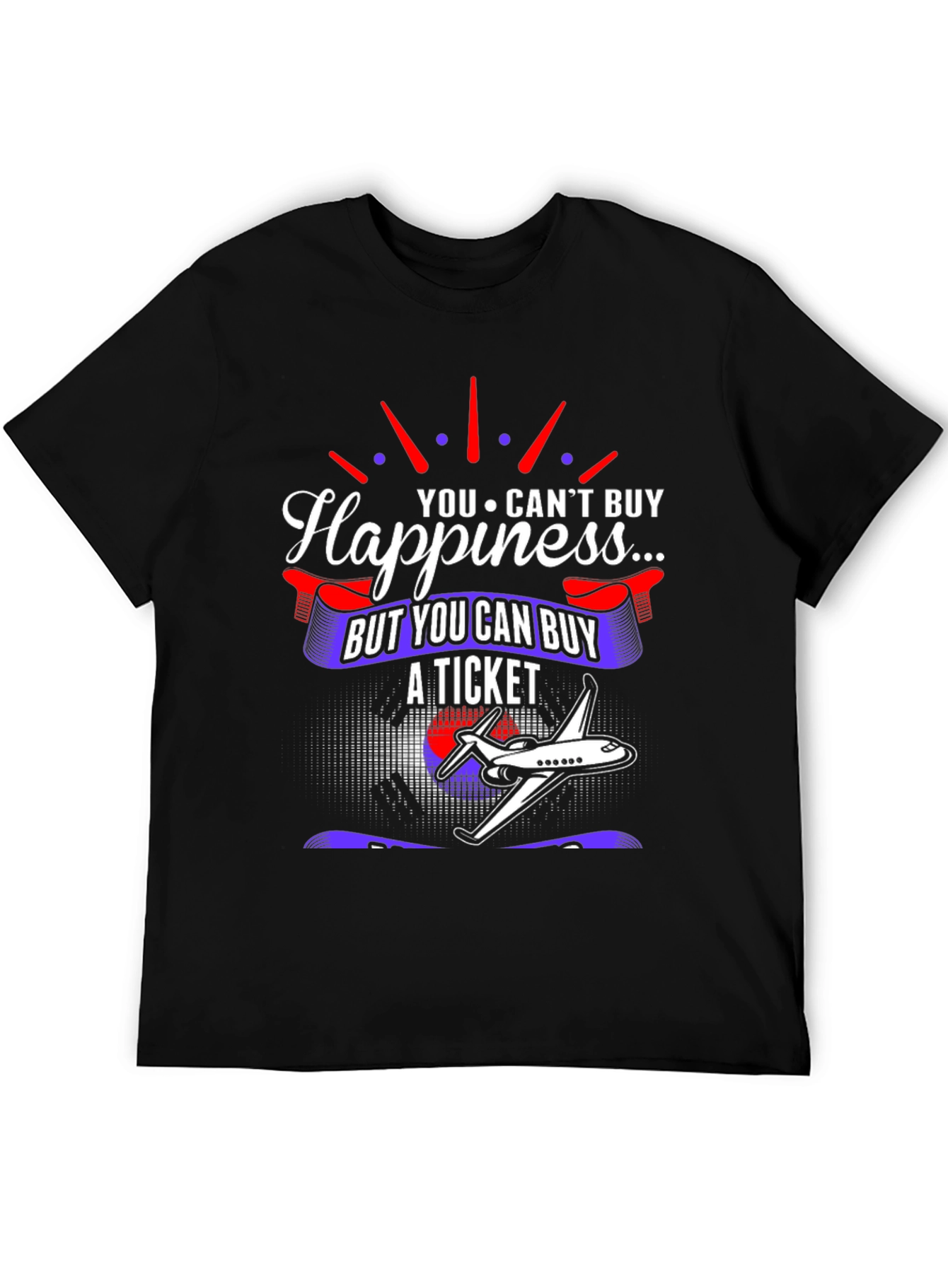 Happiness Ticket T-Shirt - Aviation Lover Tee