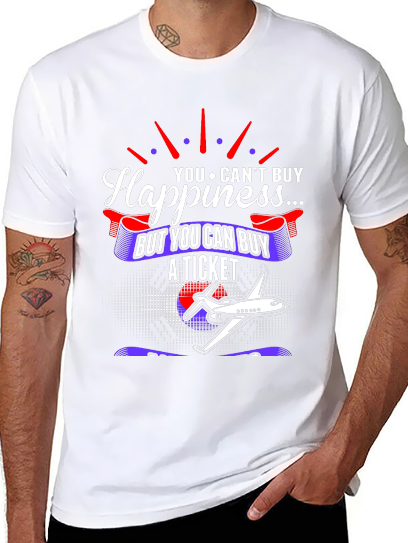 Happiness Ticket T-Shirt - Aviation Lover Tee