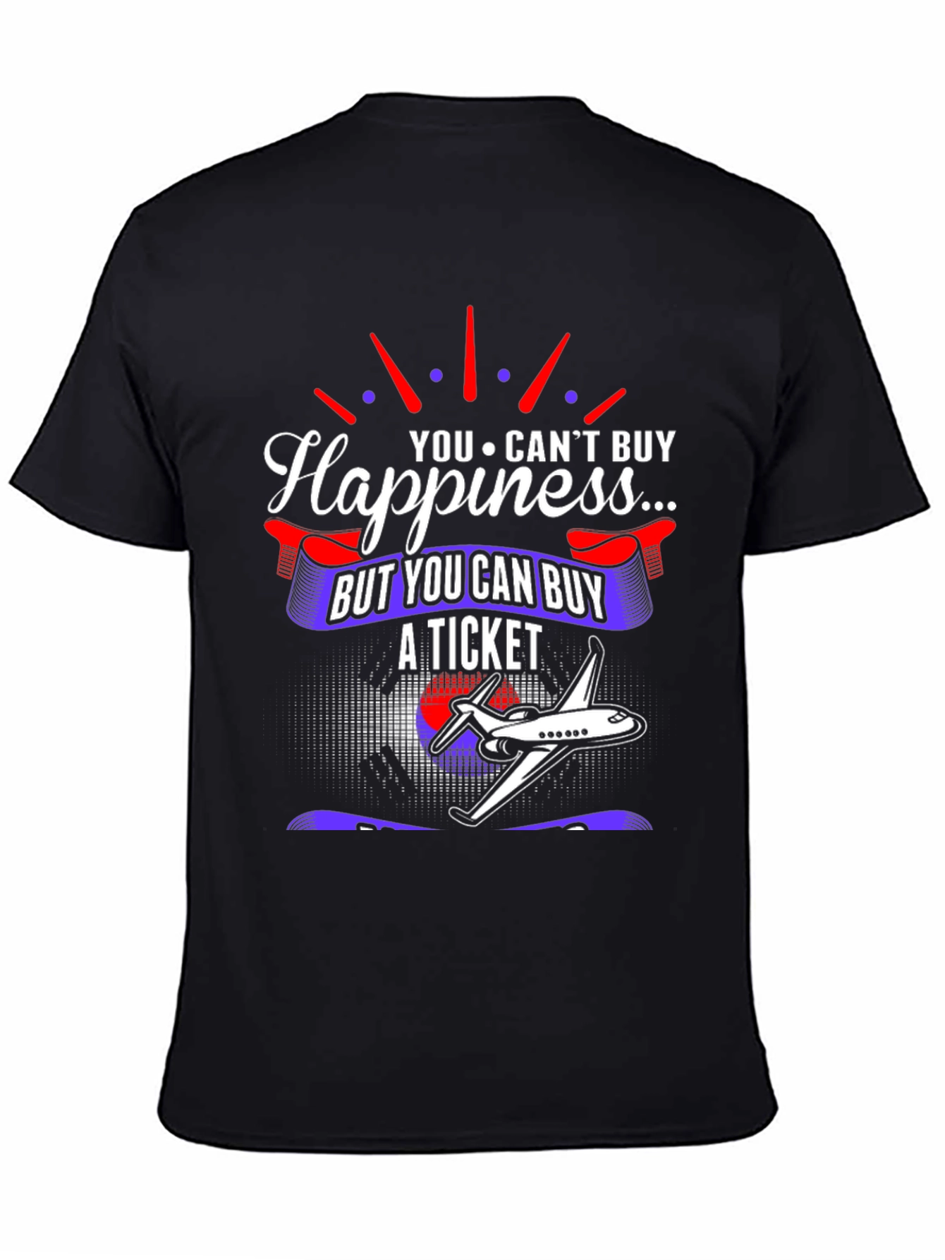 Happiness Ticket T-Shirt - Aviation Lover Tee