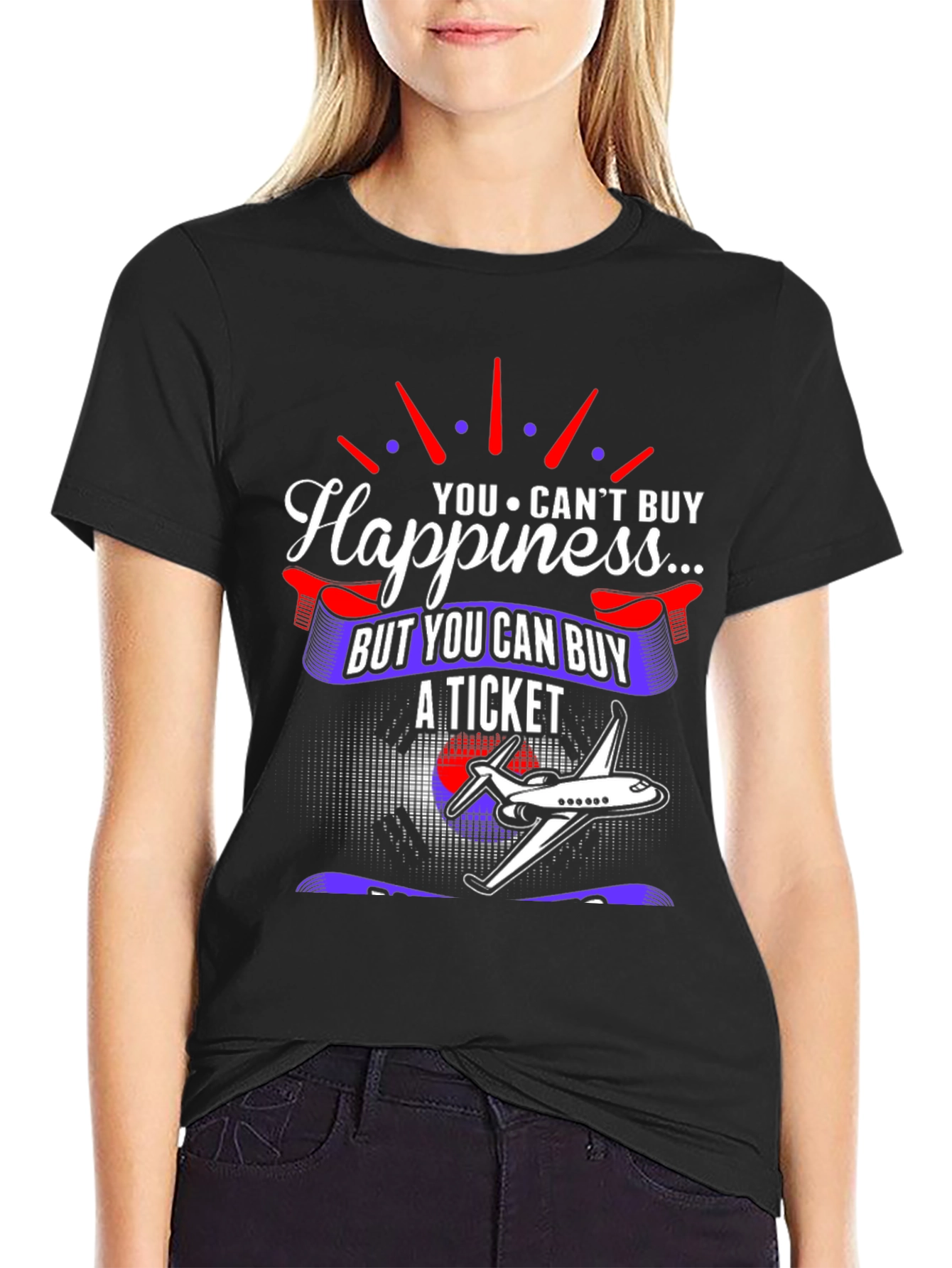 Happiness Ticket T-Shirt - Aviation Lover Tee
