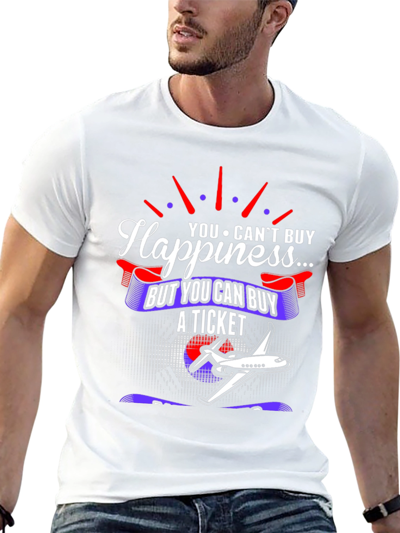 Happiness Ticket T-Shirt - Aviation Lover Tee