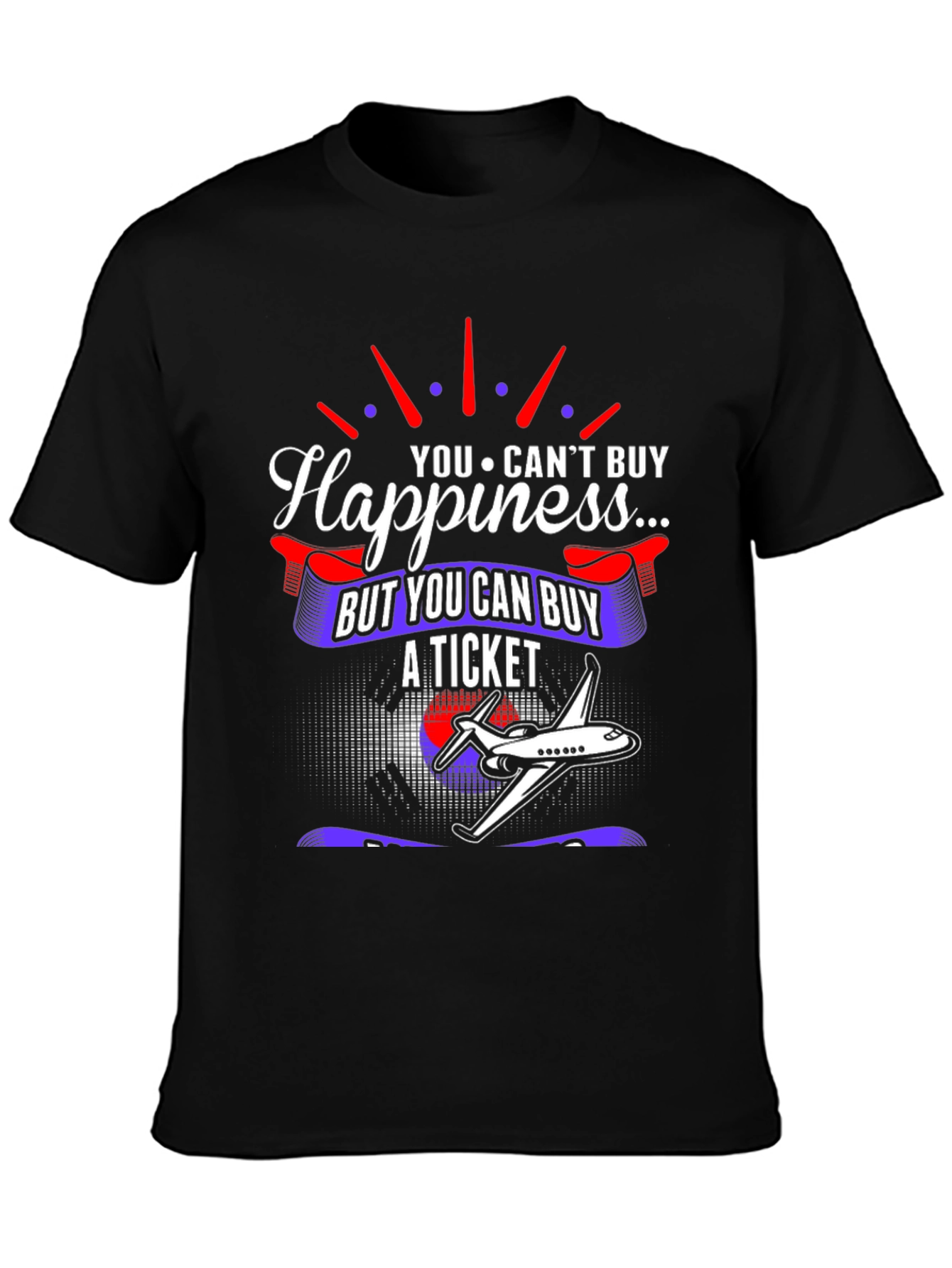 Happiness Ticket T-Shirt - Aviation Lover Tee