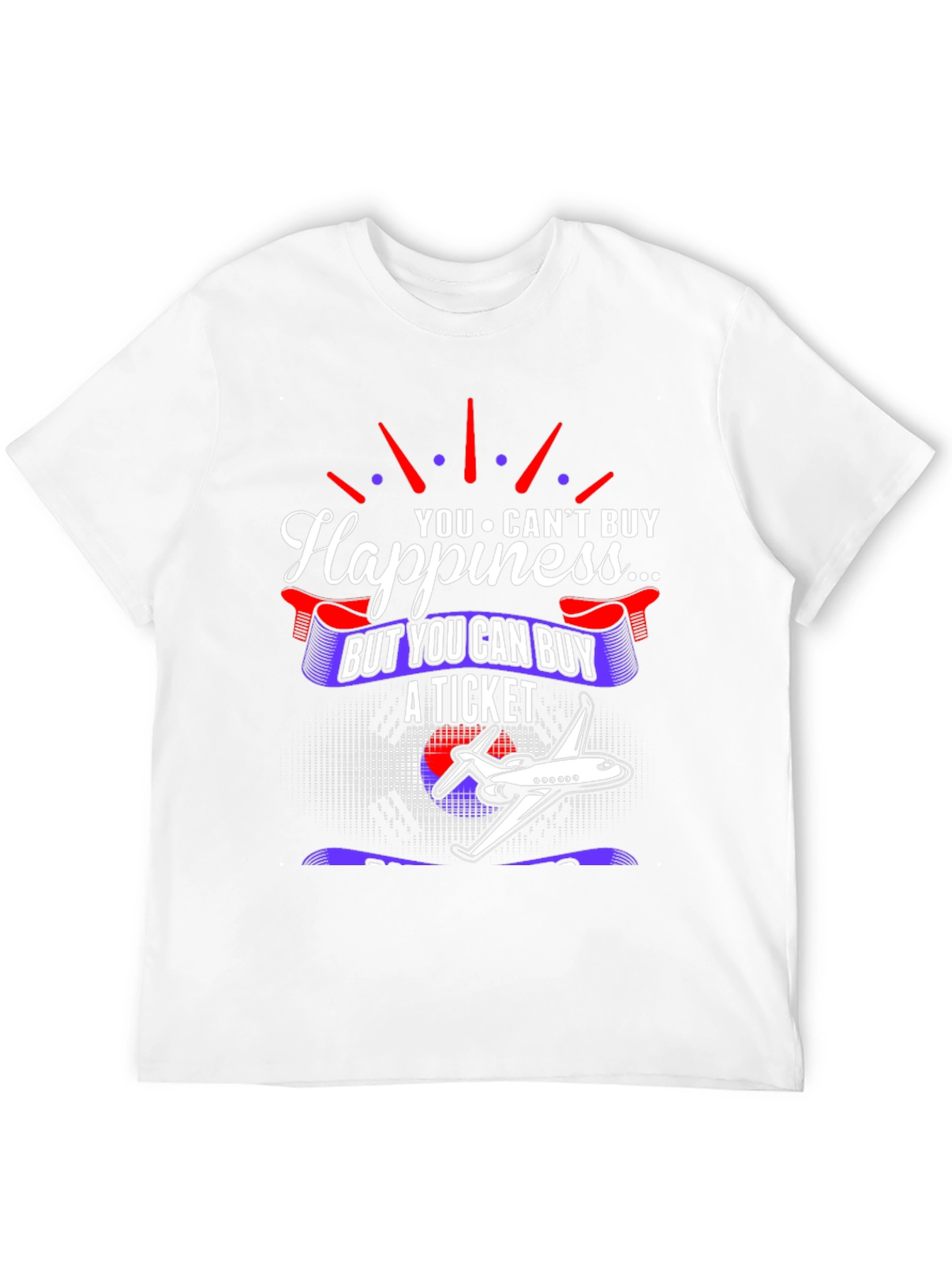 Happiness Ticket T-Shirt - Aviation Lover Tee