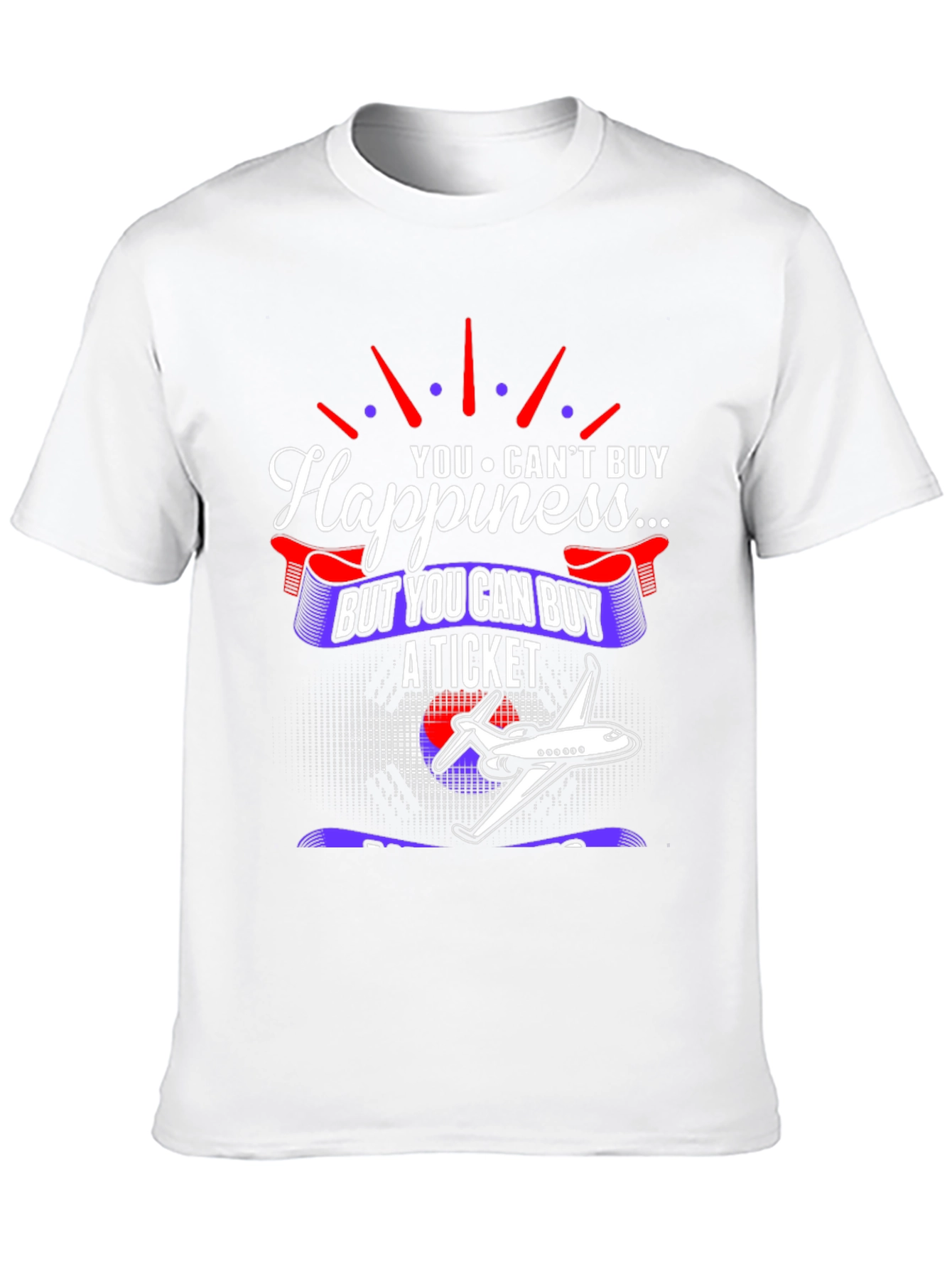 Happiness Ticket T-Shirt - Aviation Lover Tee