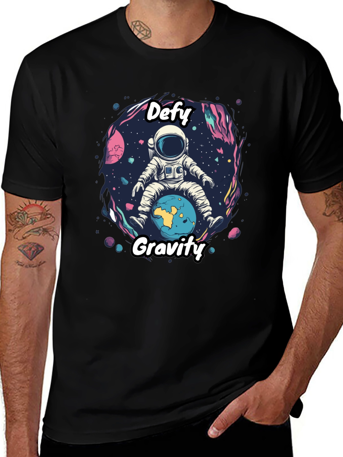Defy Gravity Astronaut Graphic Tee