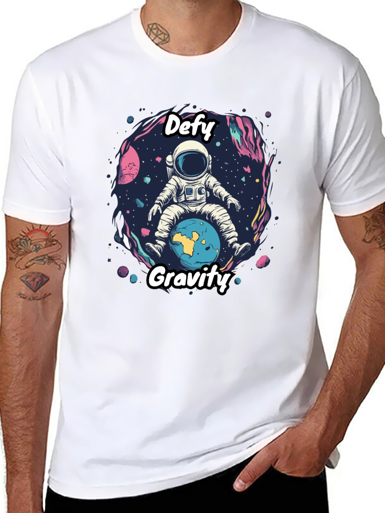 Defy Gravity Astronaut Graphic Tee