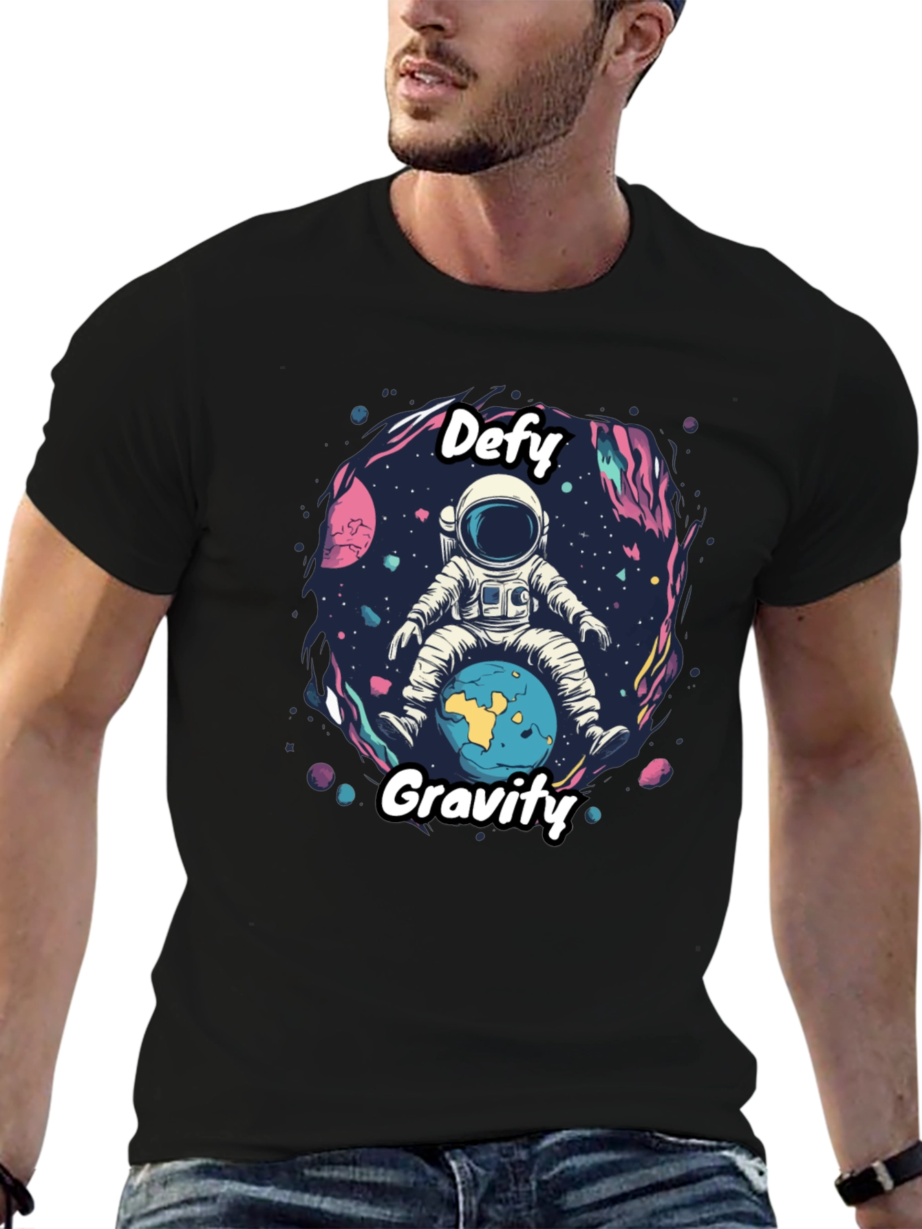 Defy Gravity Astronaut Graphic Tee