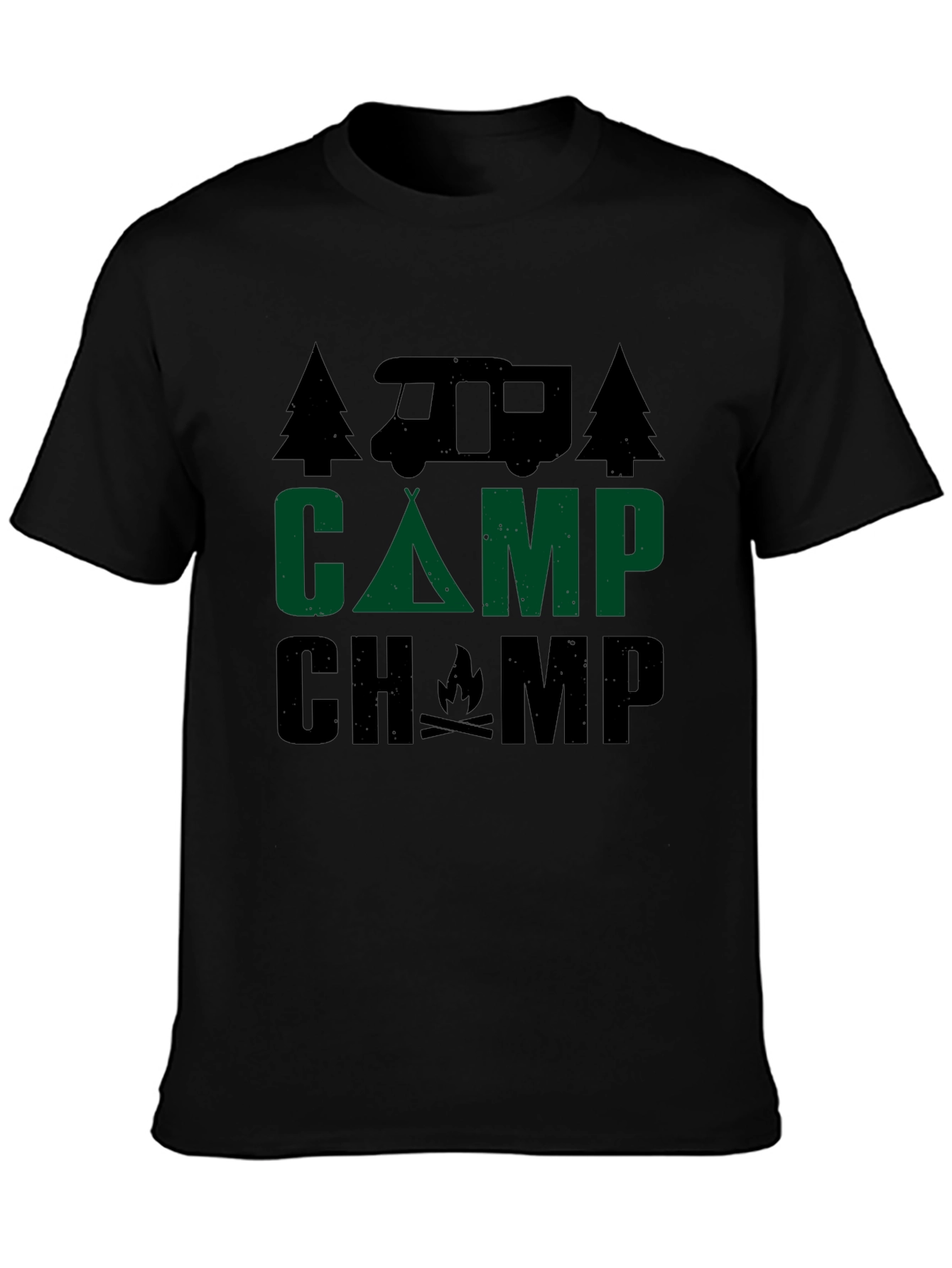 Camp Champ Graphic T-Shirt - Camping Adventure Tee