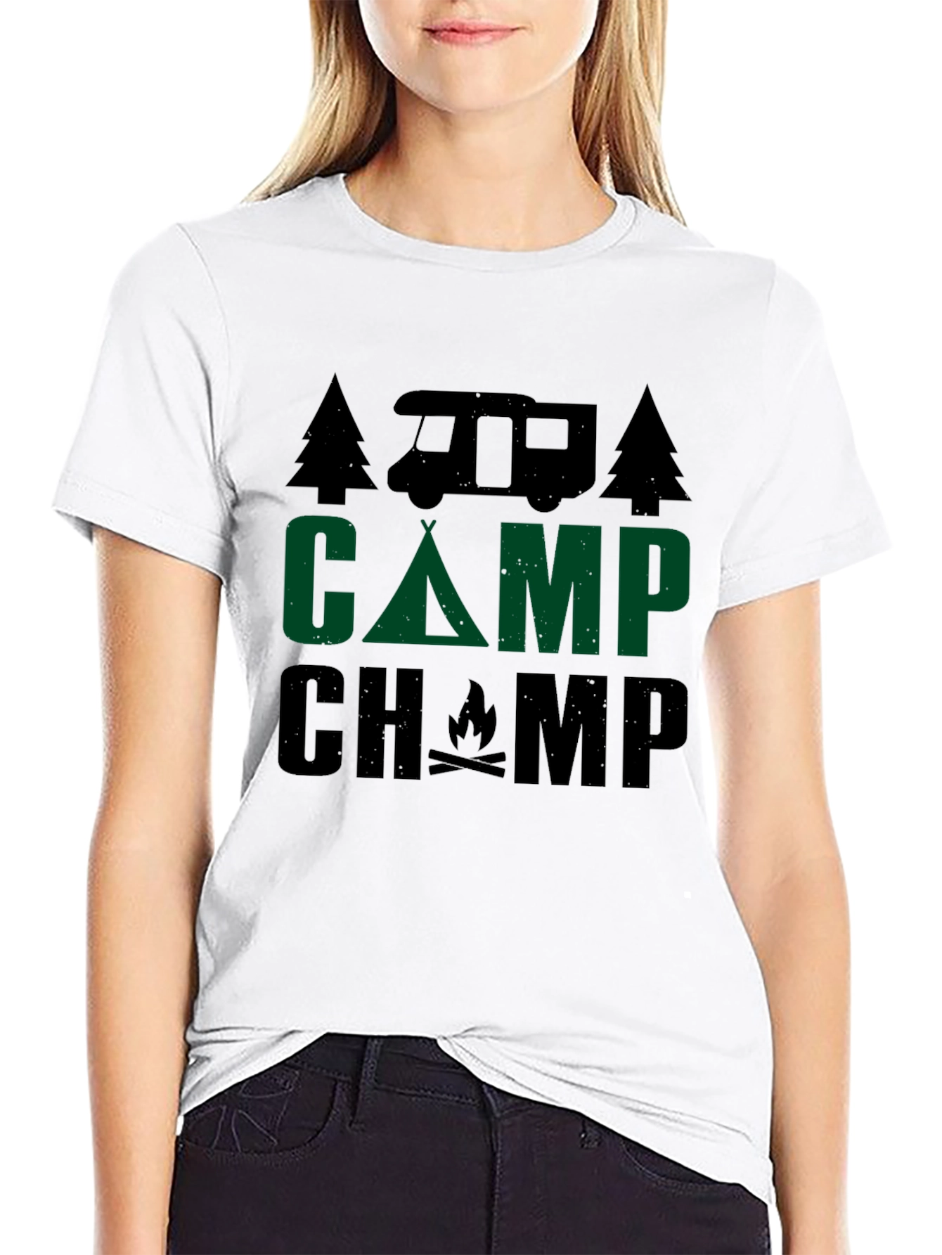 Camp Champ Graphic T-Shirt - Camping Adventure Tee
