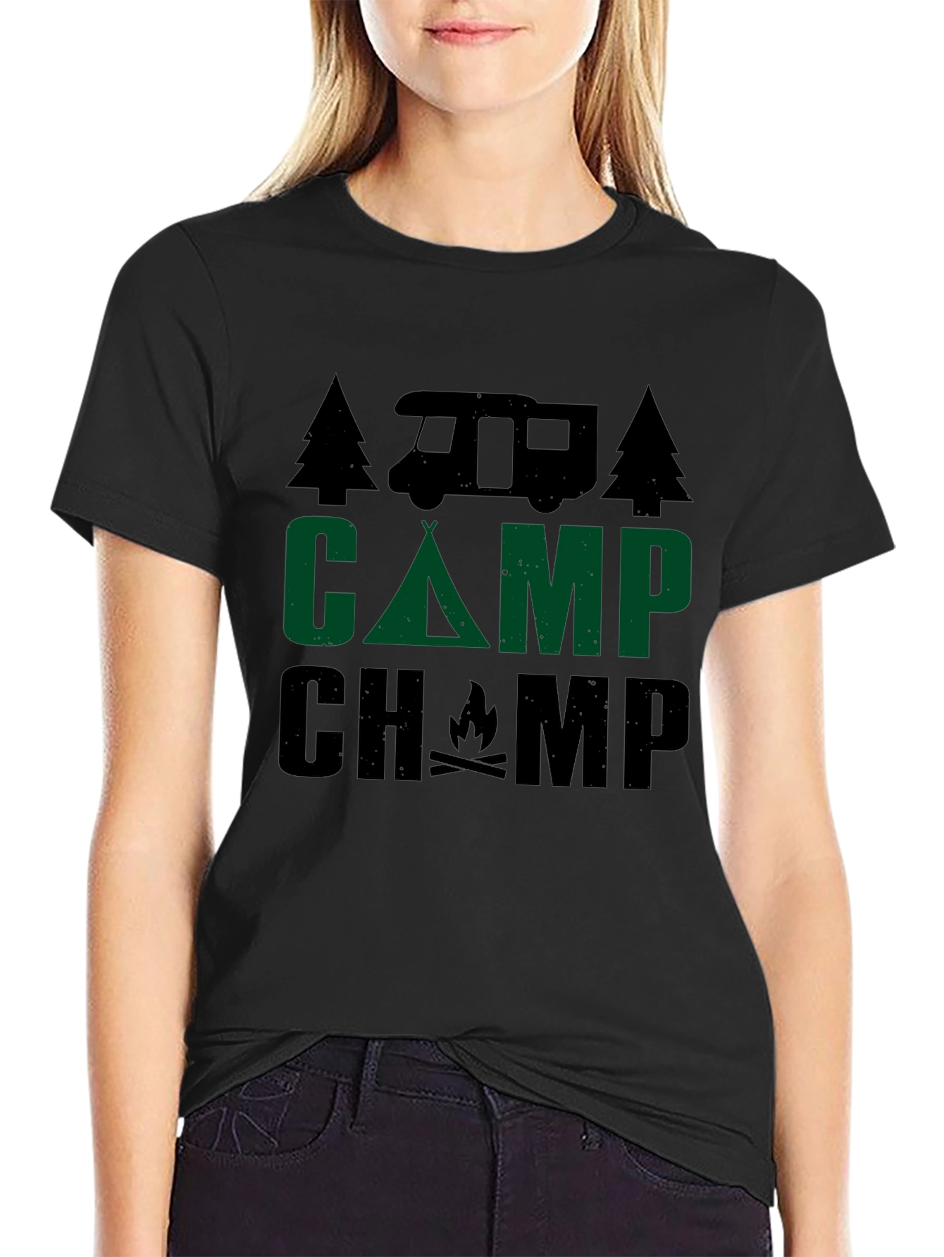 Camp Champ Graphic T-Shirt - Camping Adventure Tee