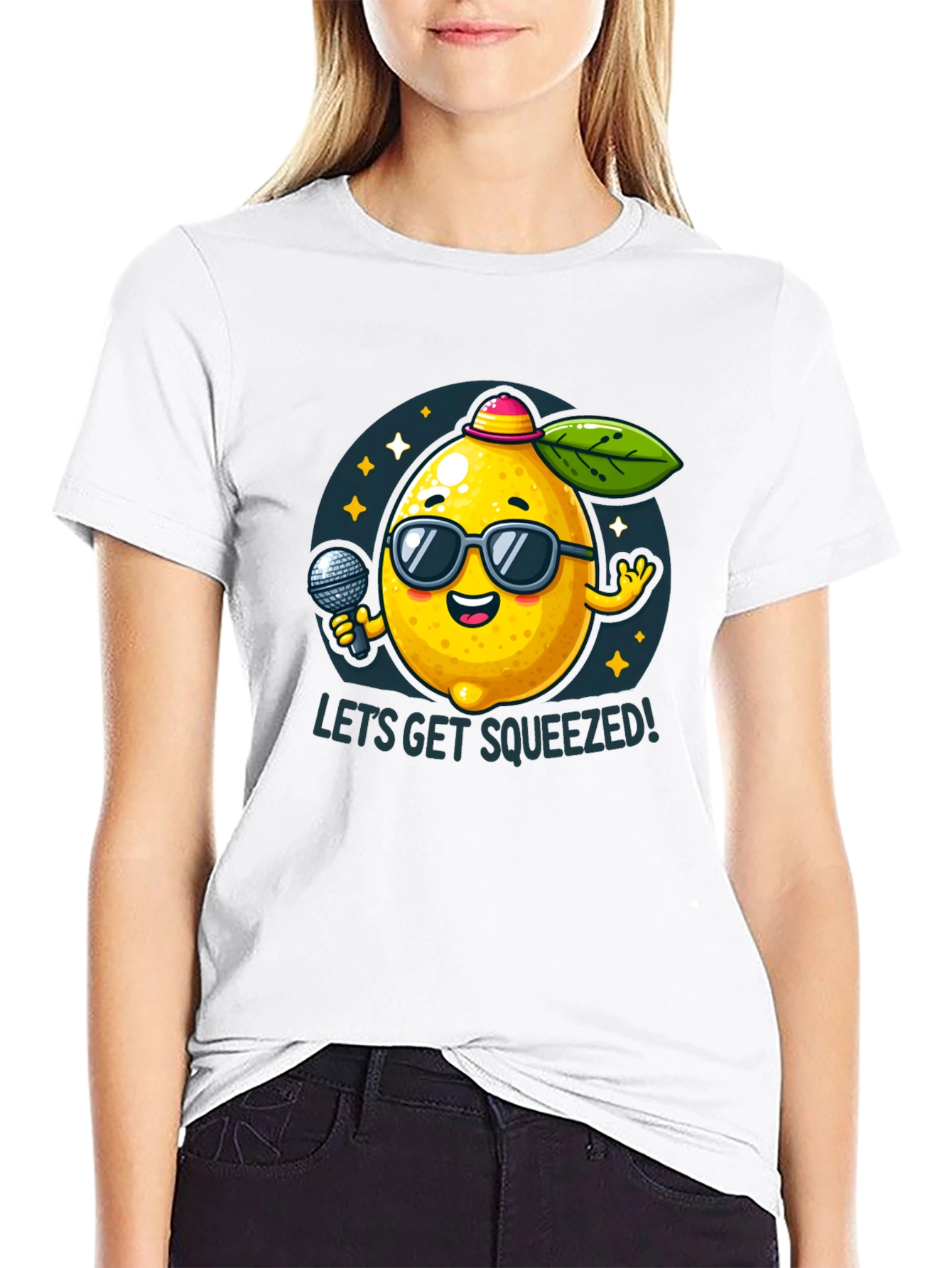 Funny Lemon T-Shirt - Lets Get Squeezed!
