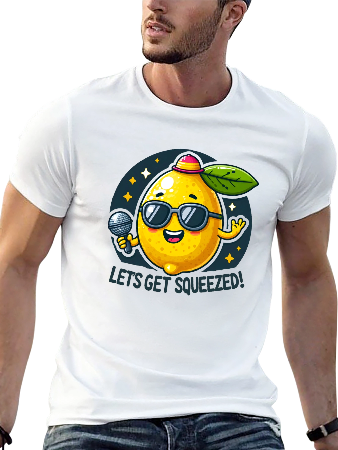 Funny Lemon T-Shirt - Lets Get Squeezed!