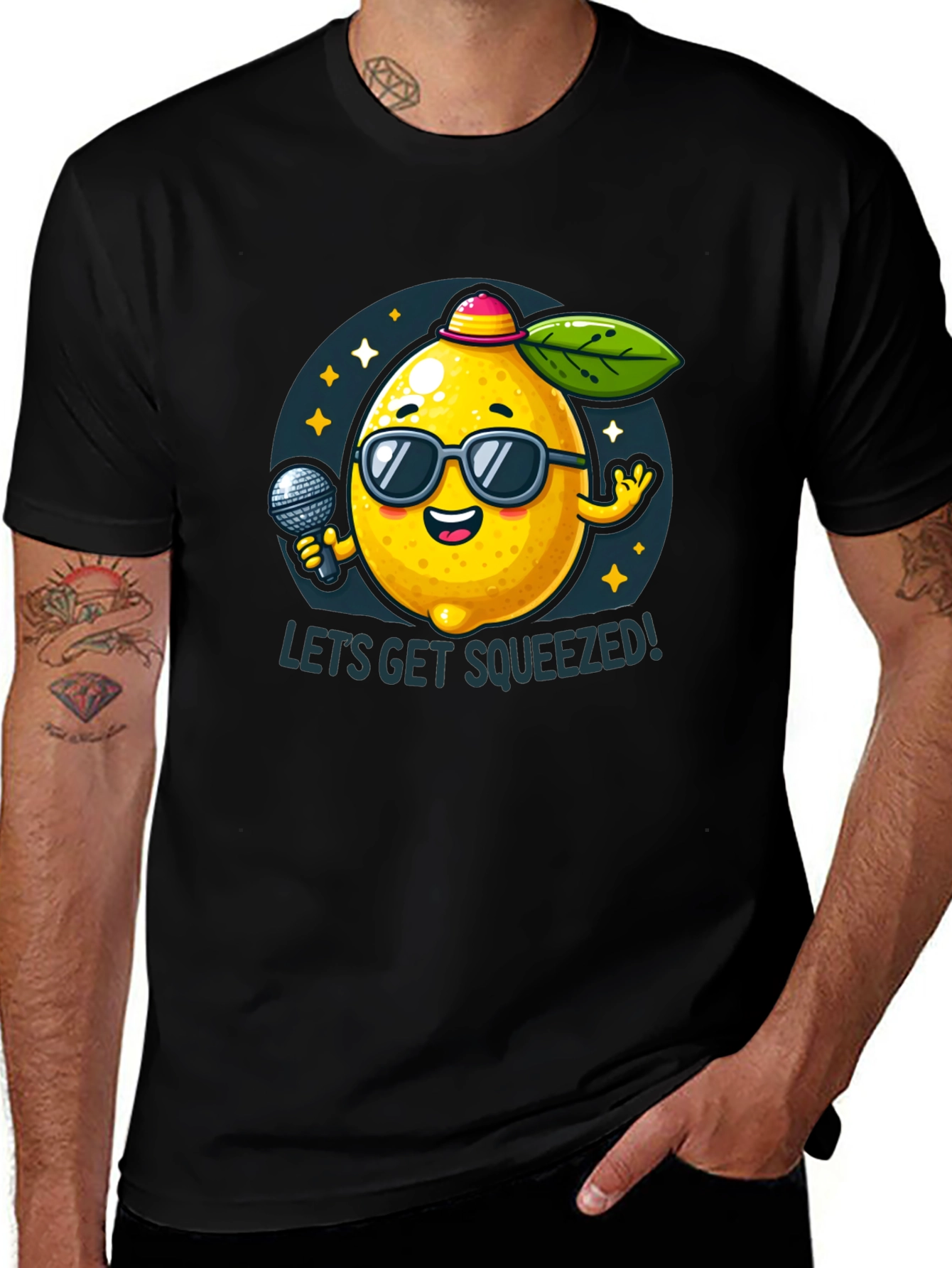 Funny Lemon T-Shirt - Lets Get Squeezed!