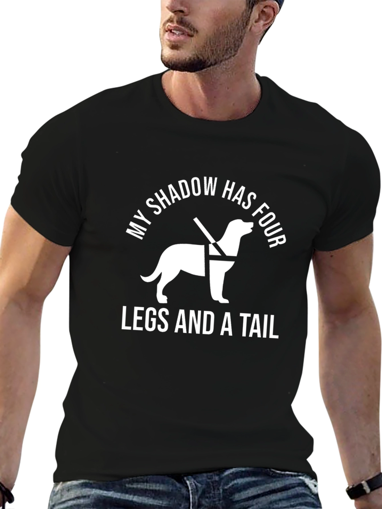 Guide Dog T-Shirt: My Shadow Has Four Legs