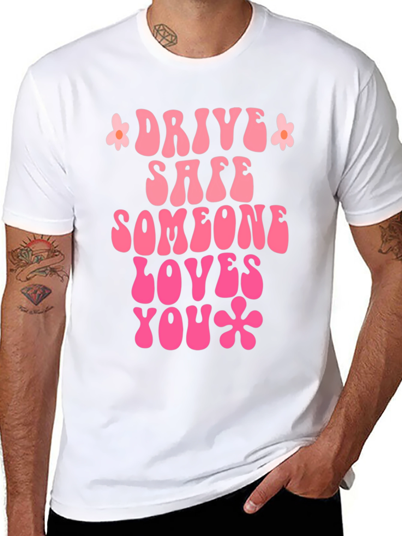 Drive Safe Graphic Tee - Retro Style