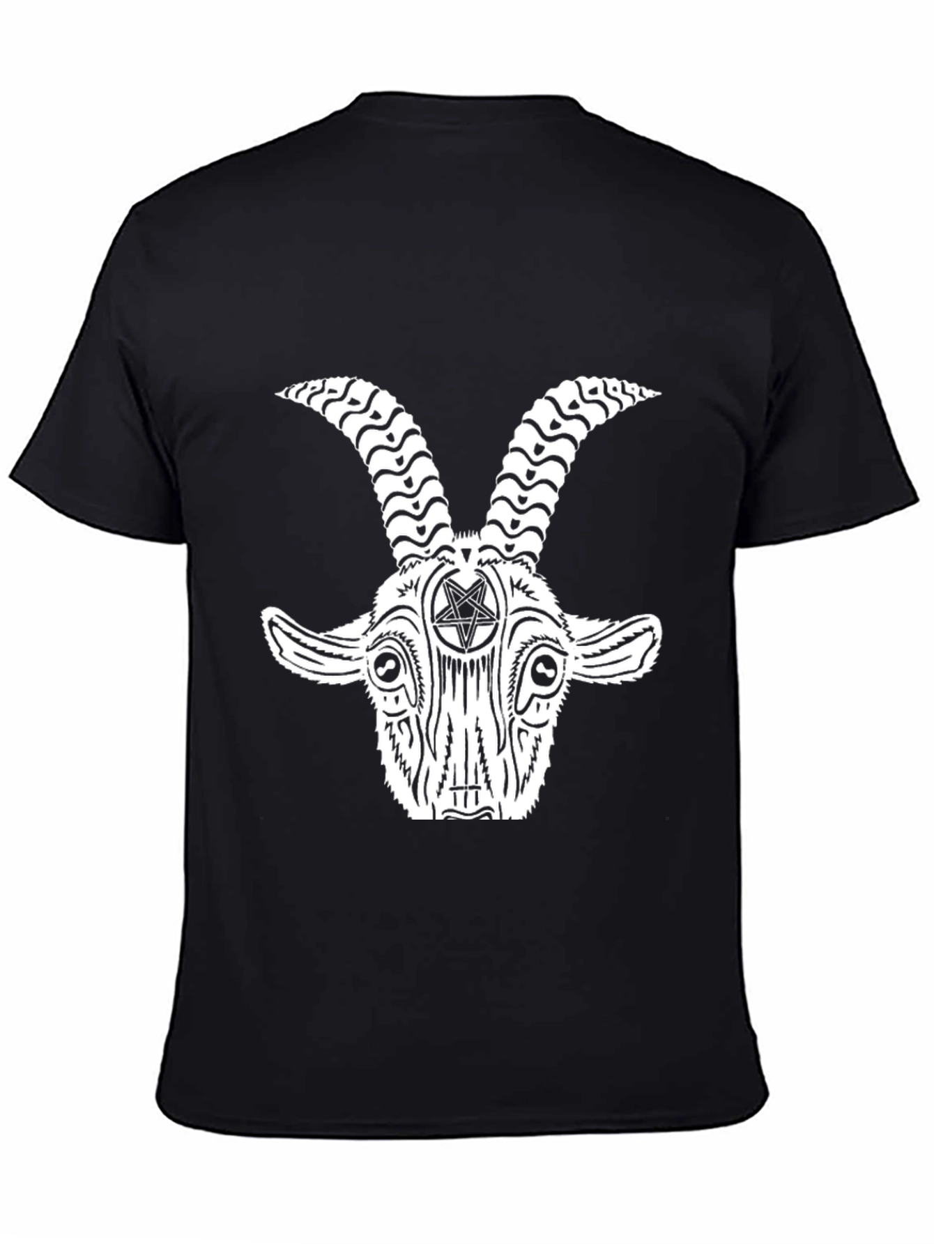 Occult Goat Head Graphic Tee - Black